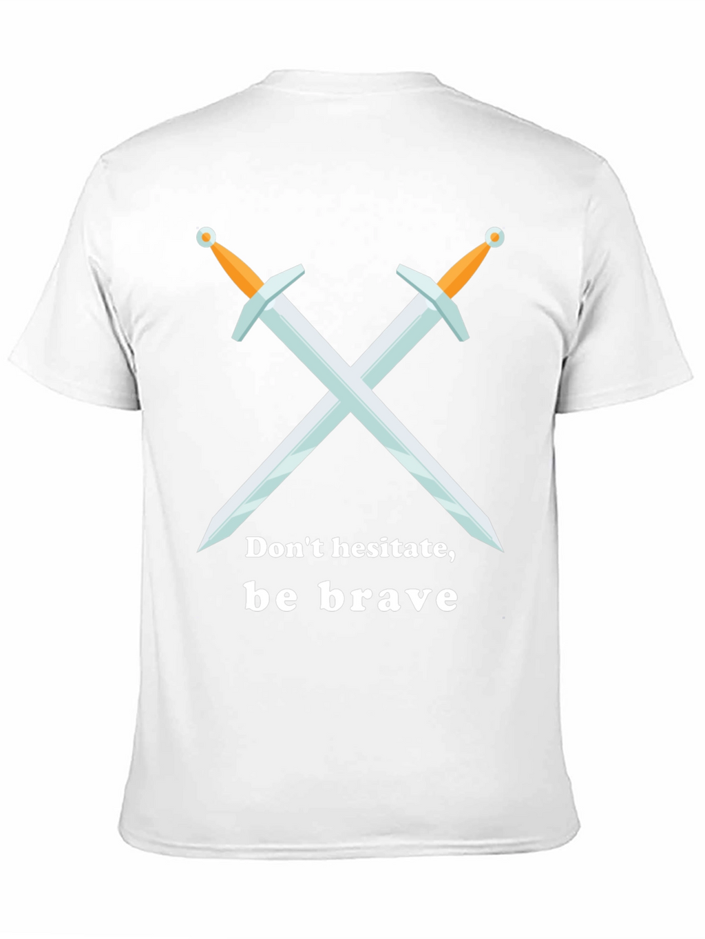 Be Brave T-Shirt Sword Graphic Tee - Black