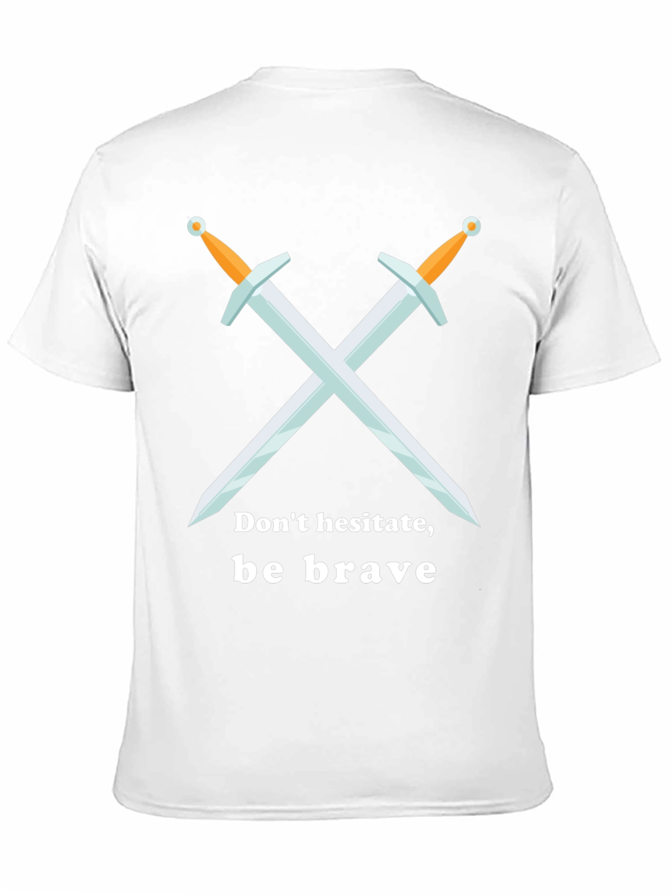Be Brave T-Shirt Sword Graphic Tee - Black