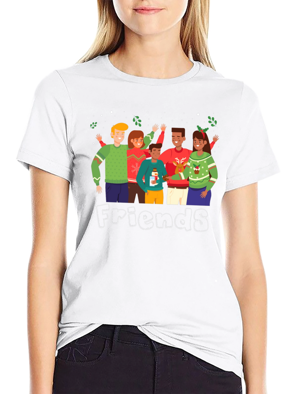 Friends Christmas Sweater T-Shirt