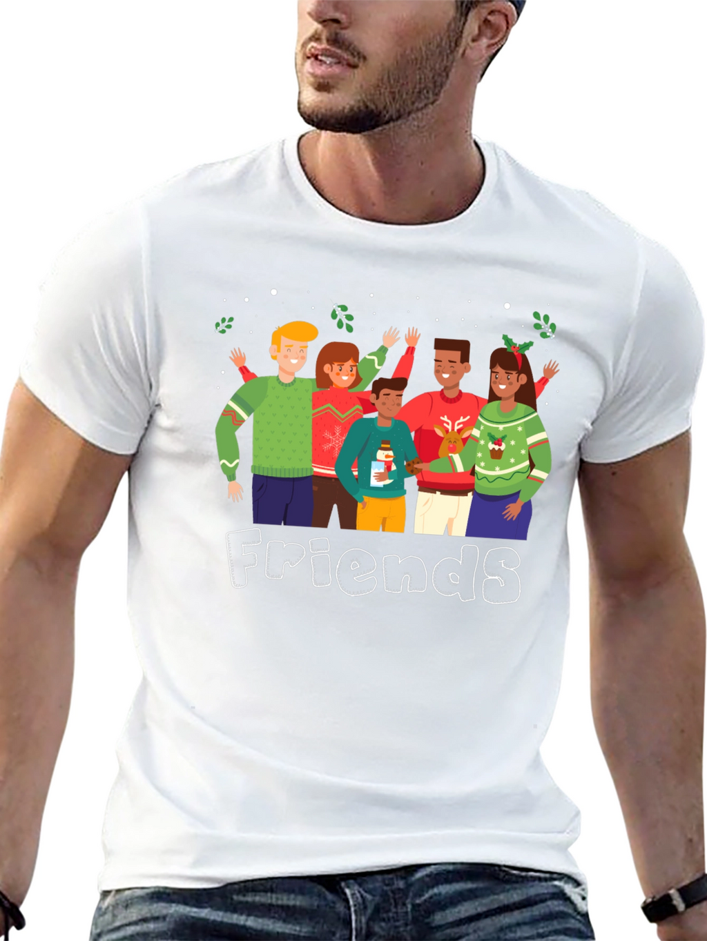 Friends Christmas Sweater T-Shirt