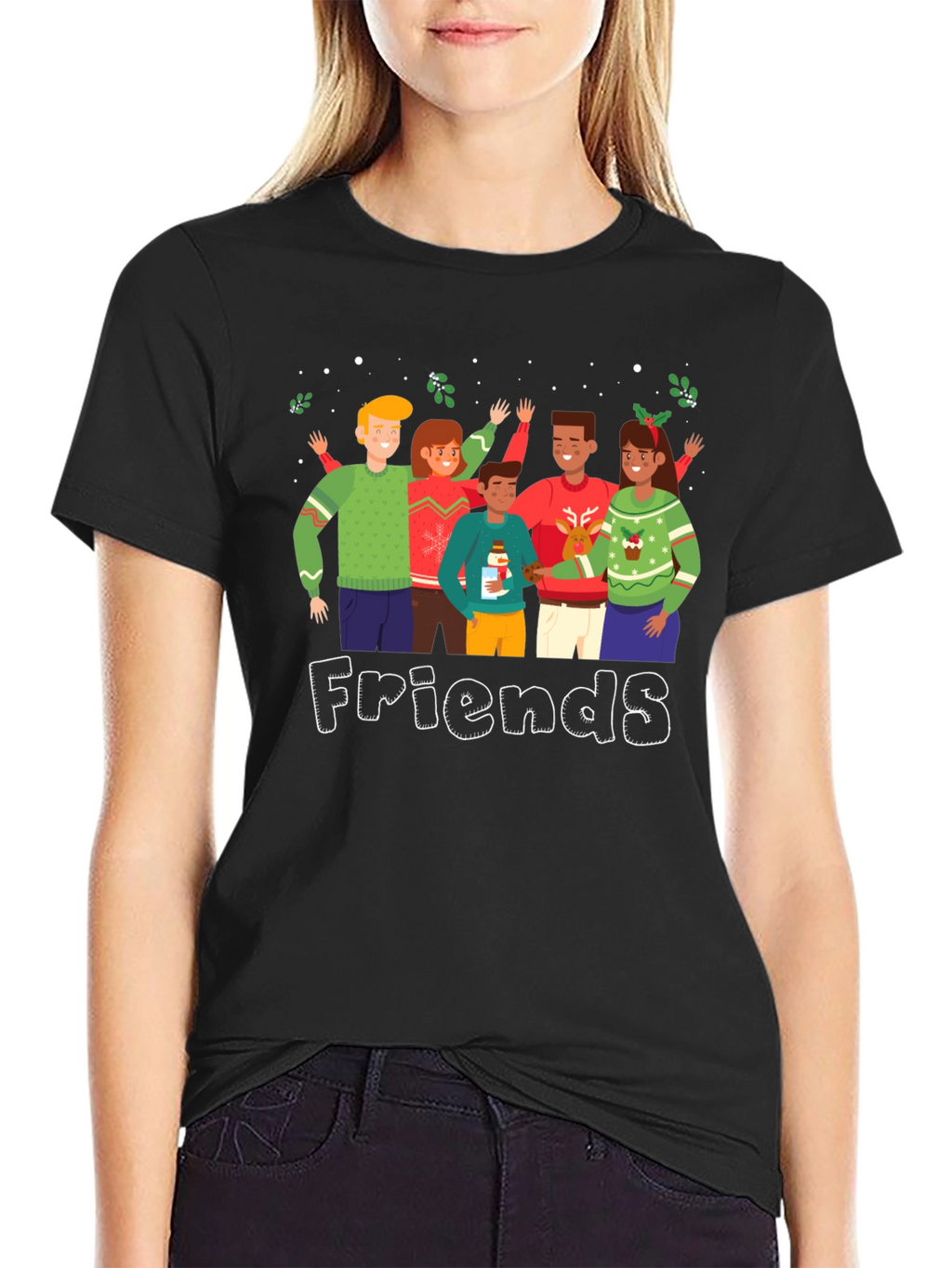 Friends Christmas Sweater T-Shirt