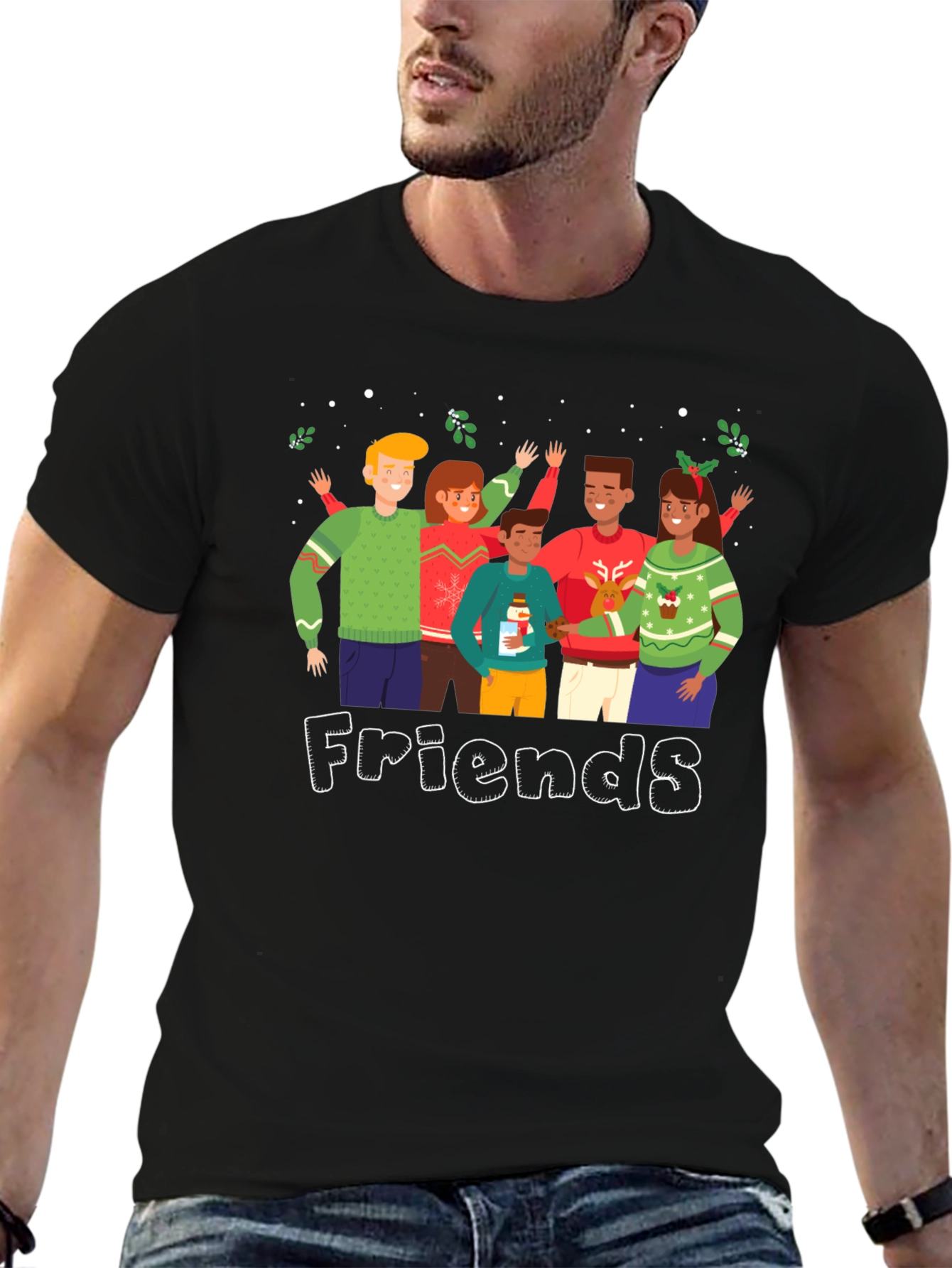 Friends Christmas Sweater T-Shirt