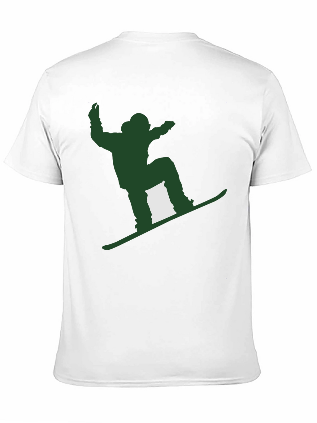 Snowboarder Graphic Tee - Mens Black Cotton T-Shirt