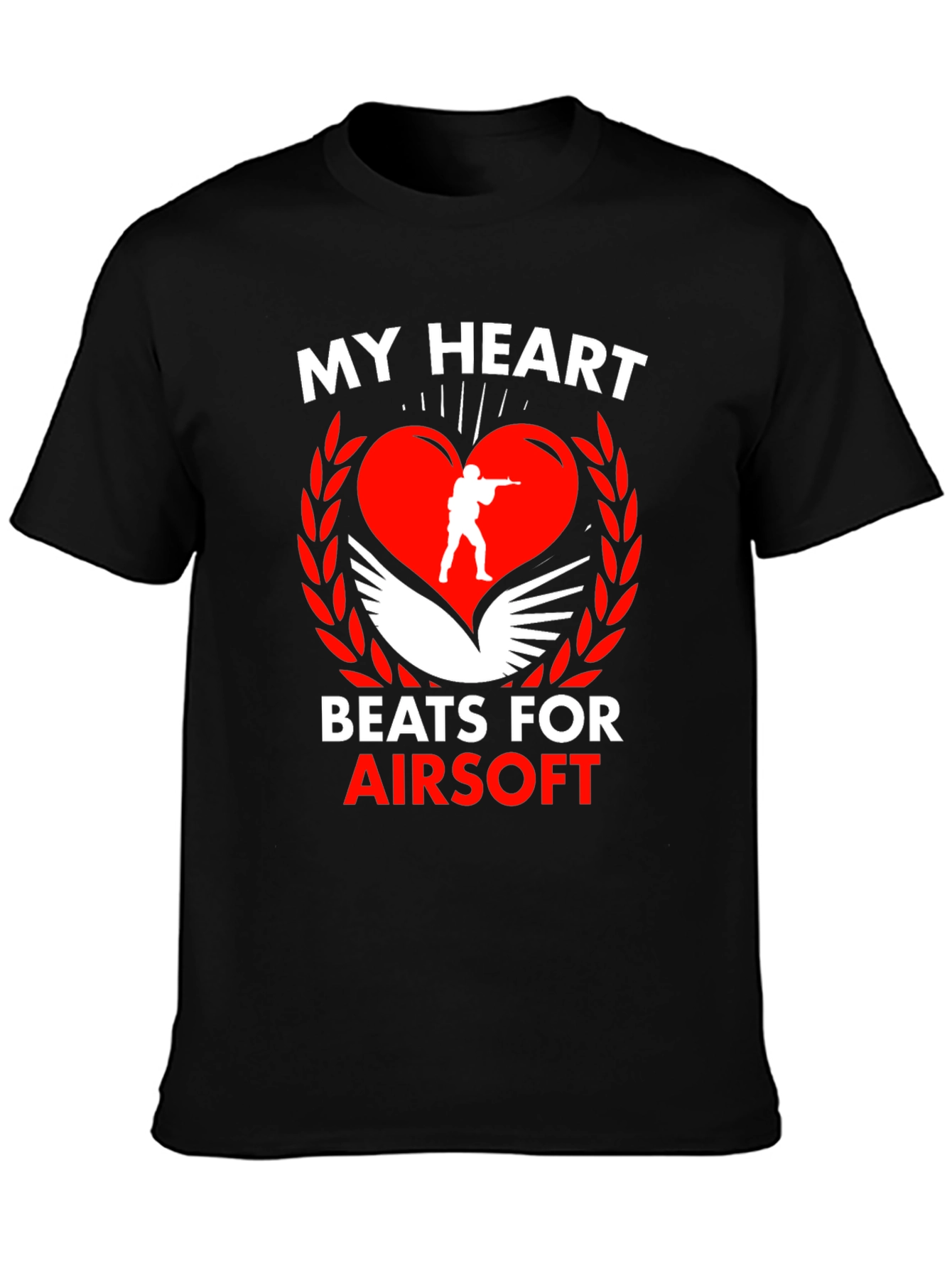 Airsoft Heart Graphic T-Shirt