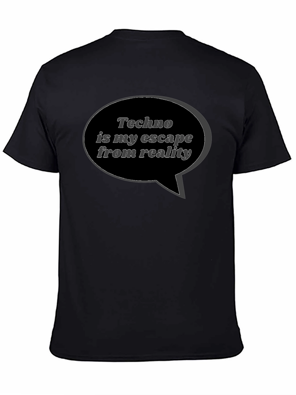 Techno is My Escape Black T-Shirt