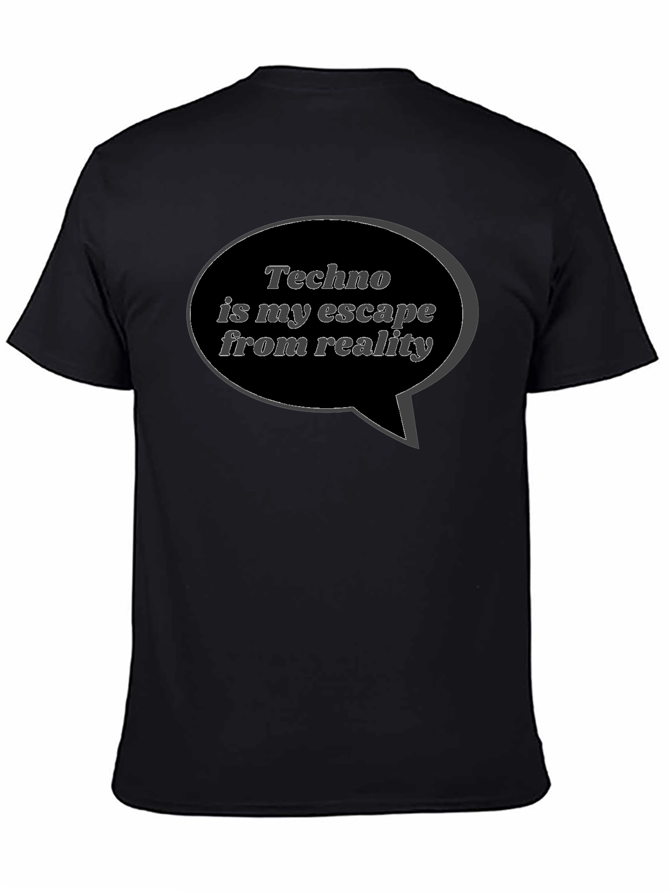 Techno is My Escape Black T-Shirt