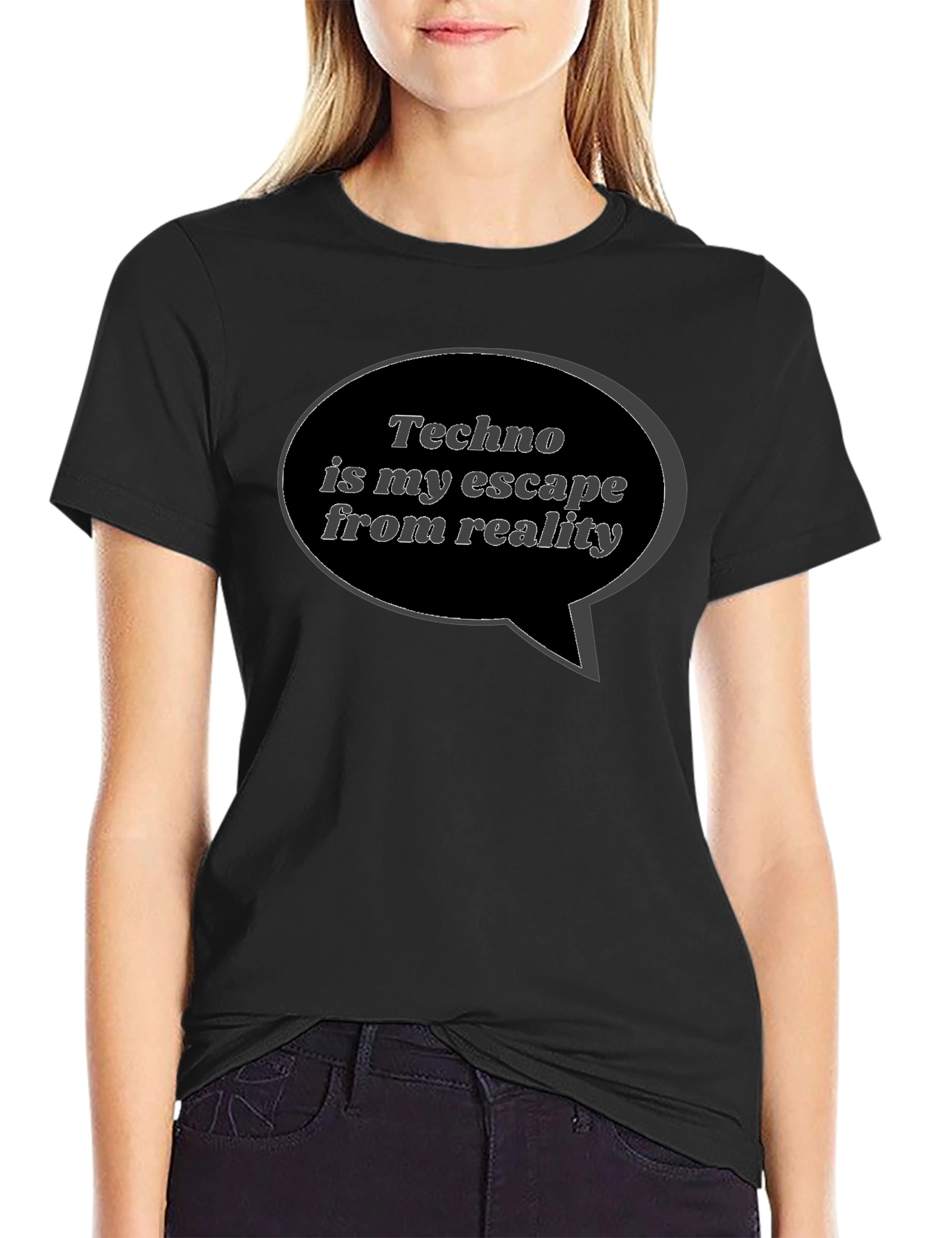 Techno is My Escape Black T-Shirt