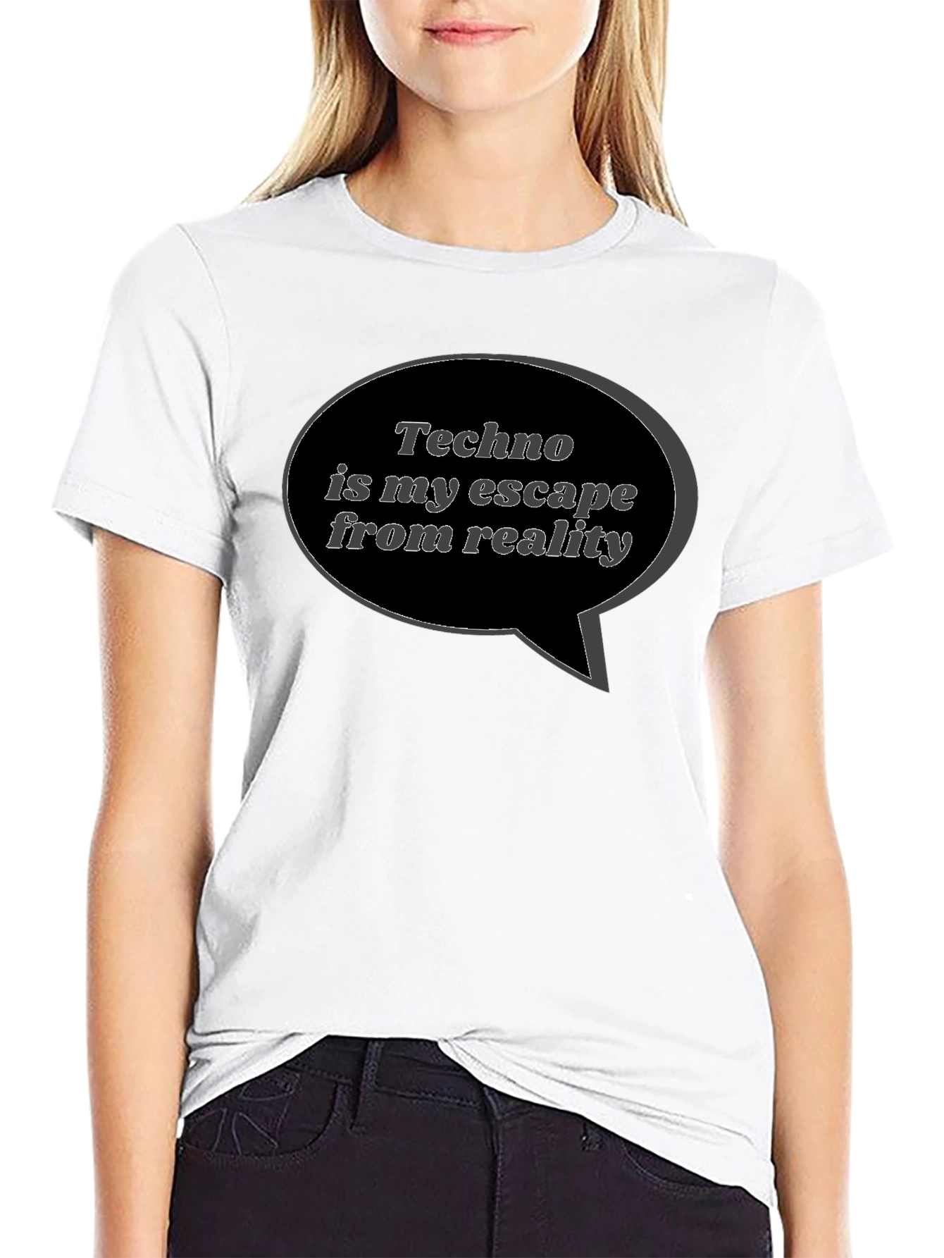 Techno is My Escape Black T-Shirt