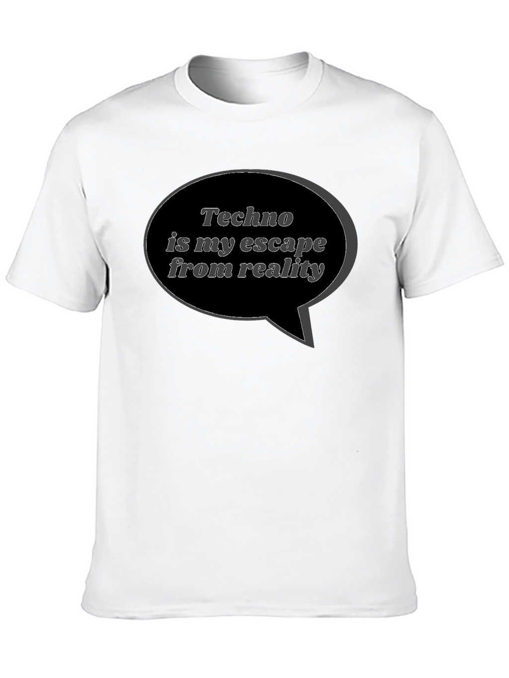 Techno is My Escape Black T-Shirt