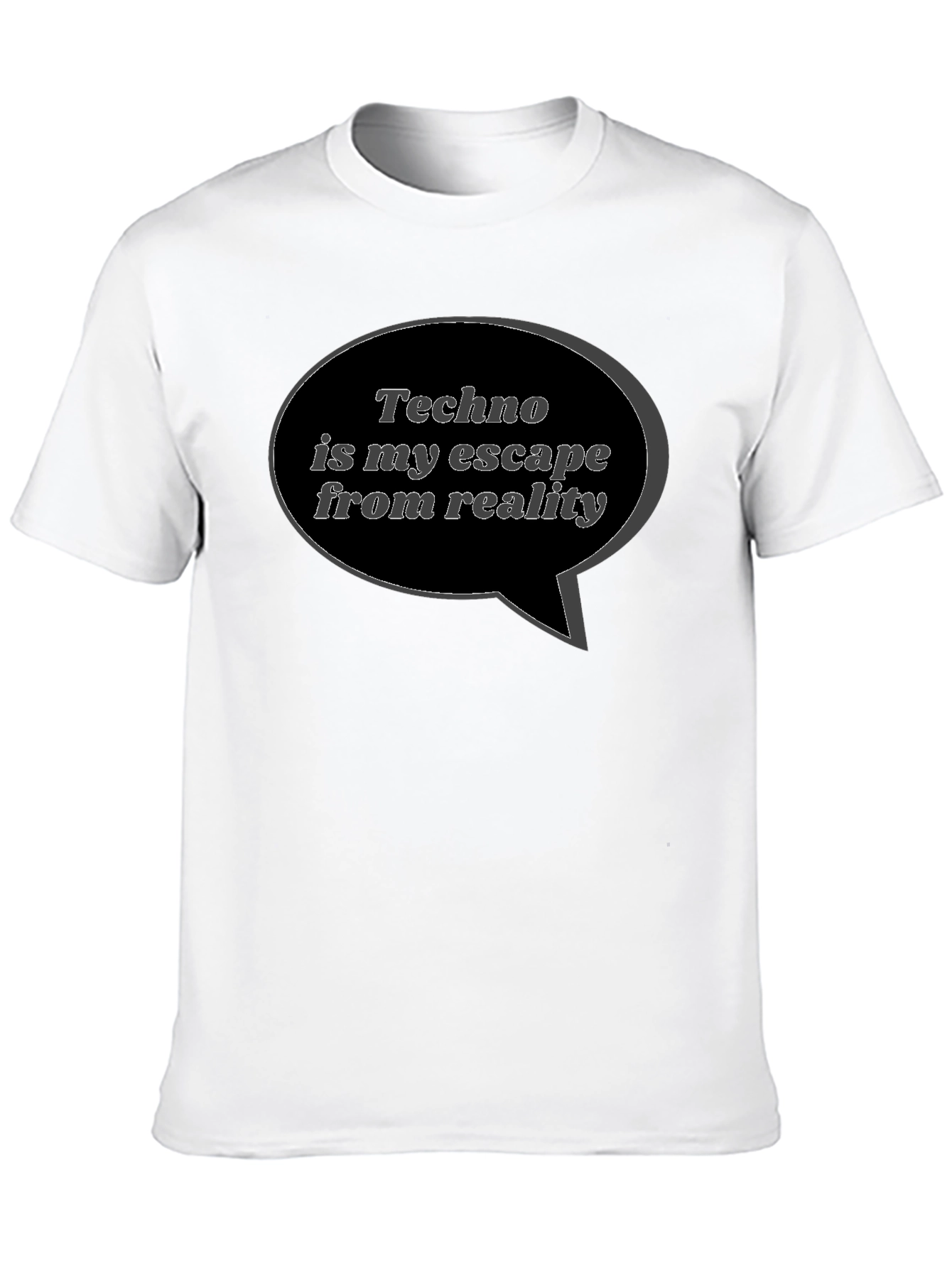 Techno is My Escape Black T-Shirt