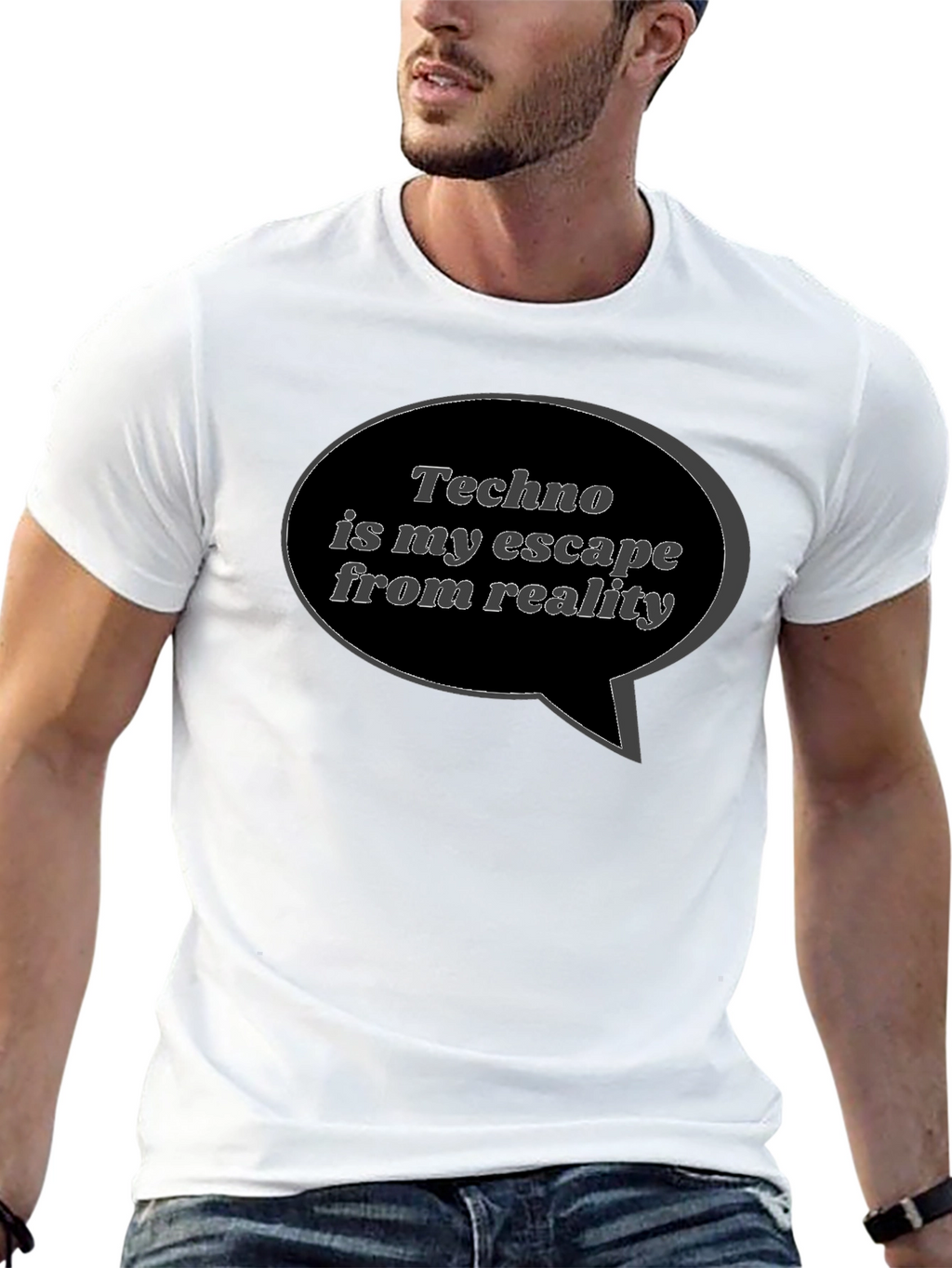 Techno is My Escape Black T-Shirt