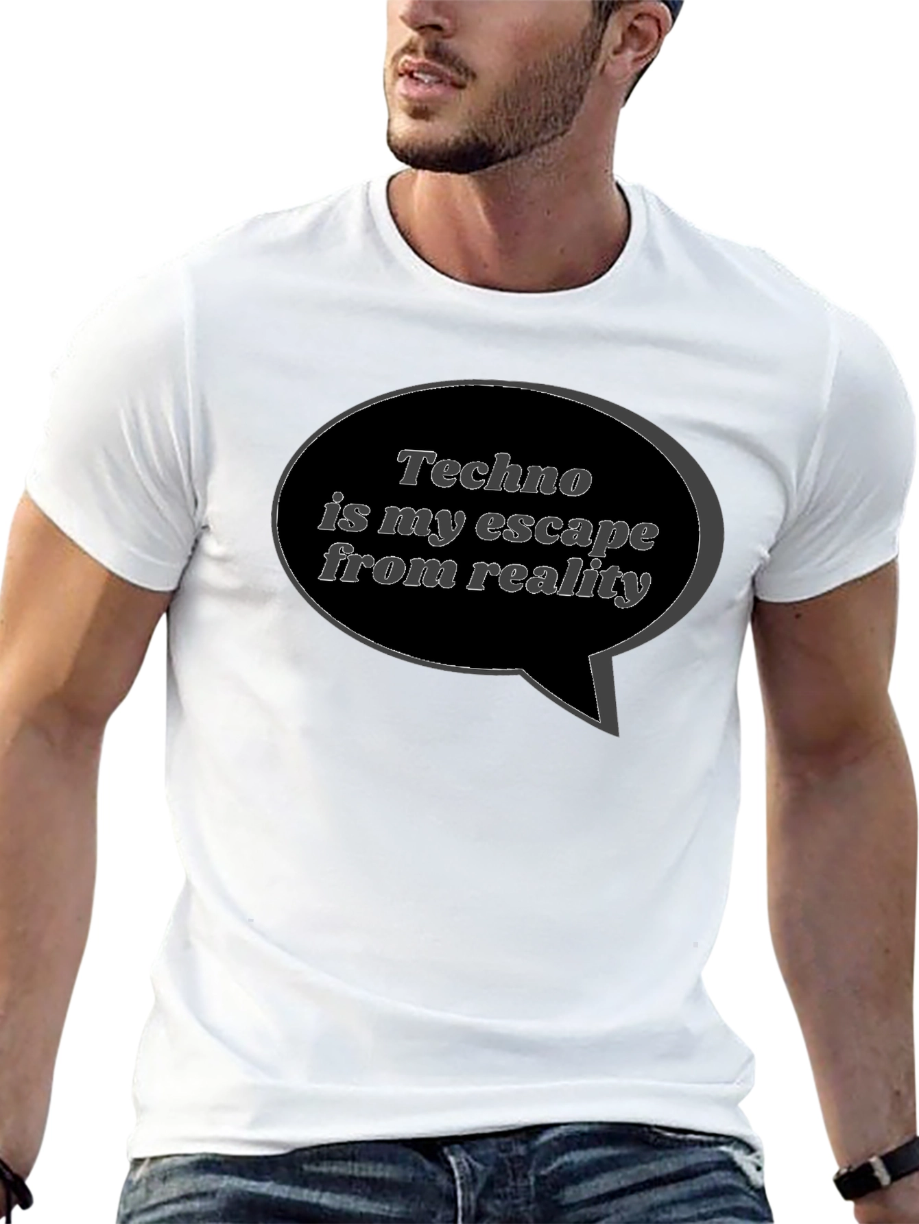 Techno is My Escape Black T-Shirt