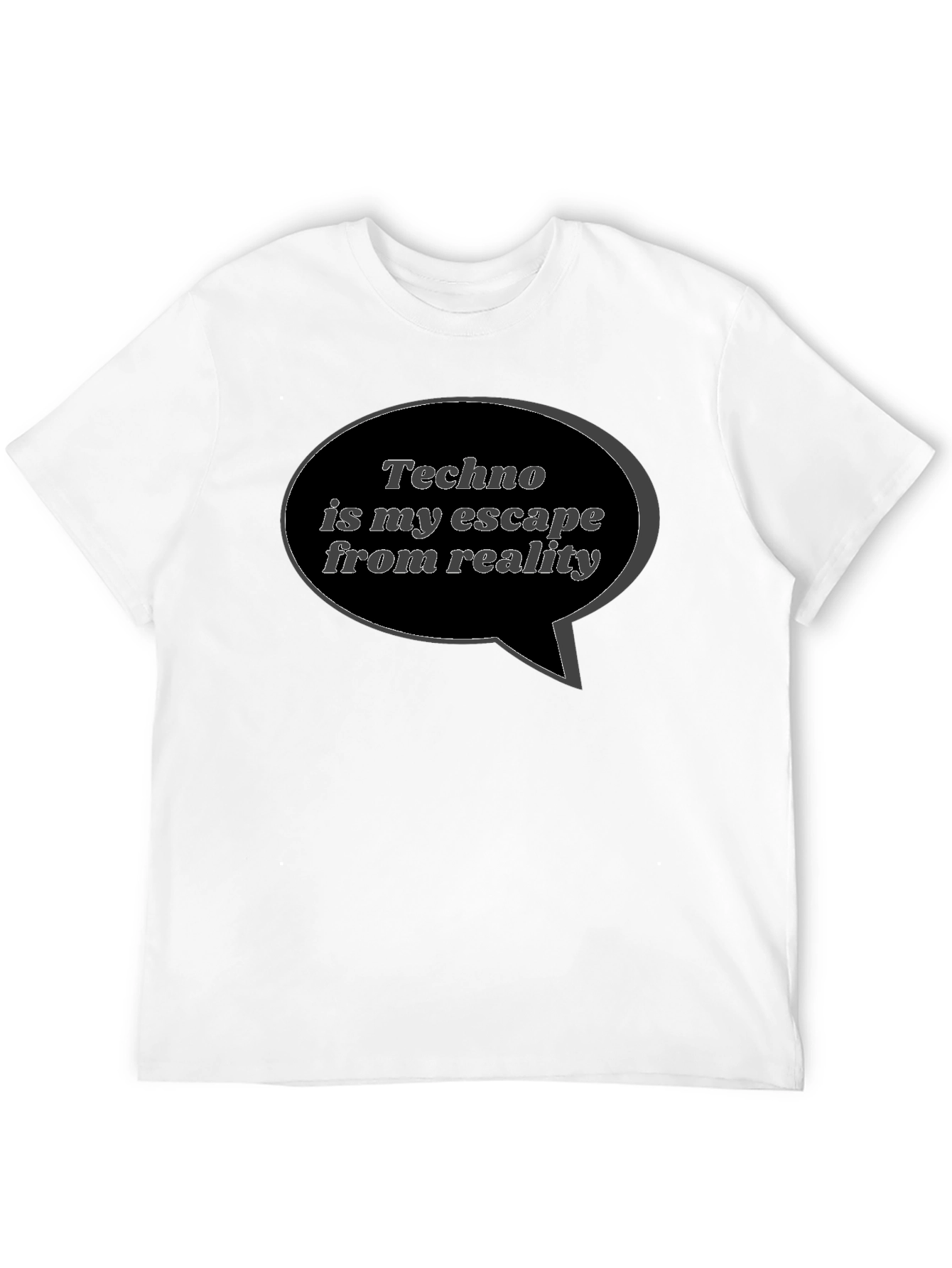 Techno is My Escape Black T-Shirt