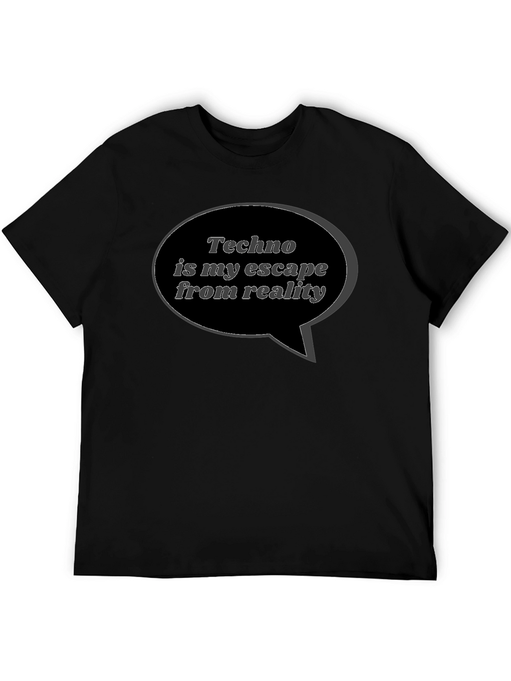 Techno is My Escape Black T-Shirt
