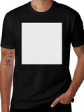 Maze Patterned T-Shirt - Black Cotton Tee