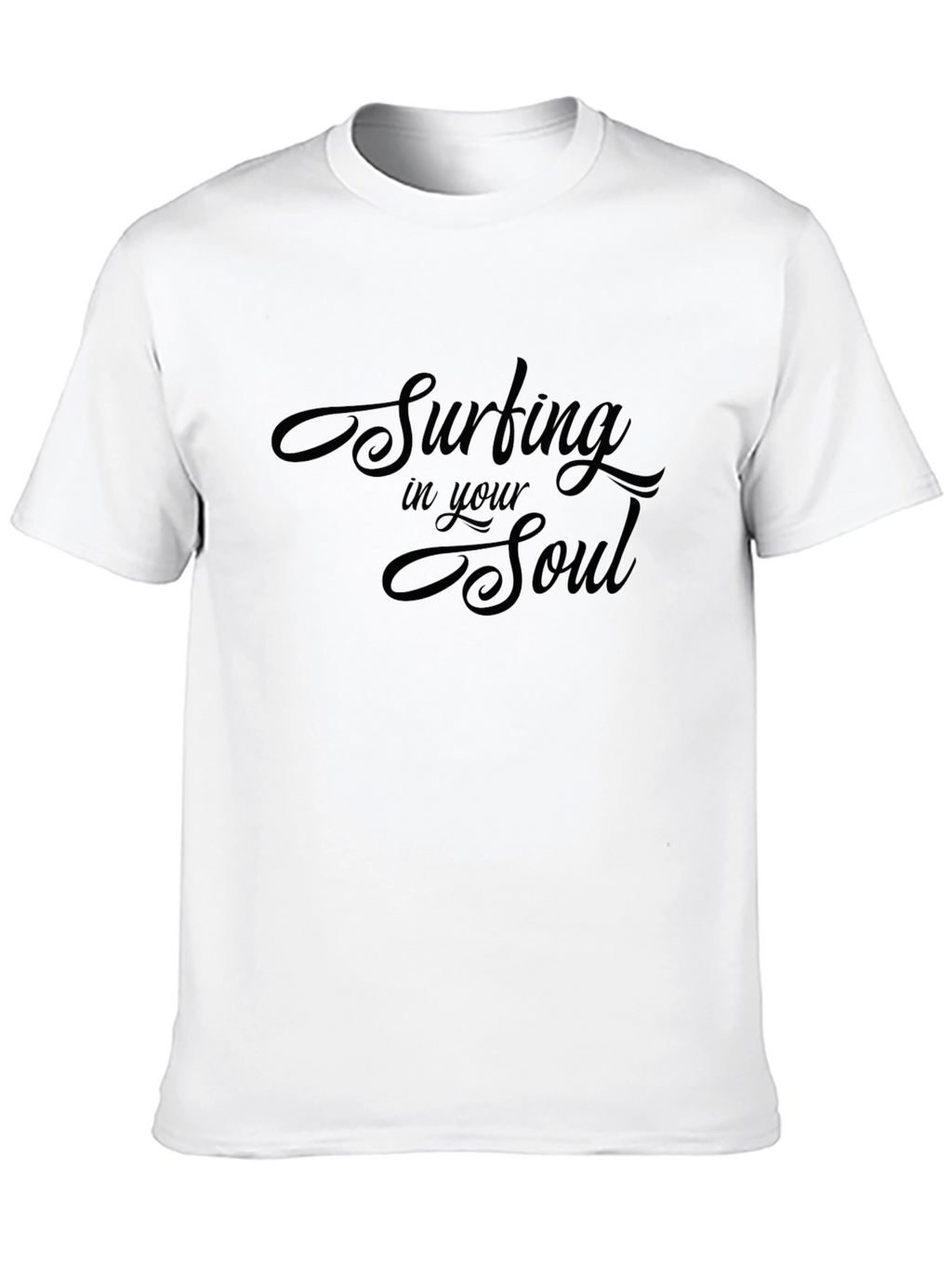 Surfing in your Soul Graphic T-Shirt - Black