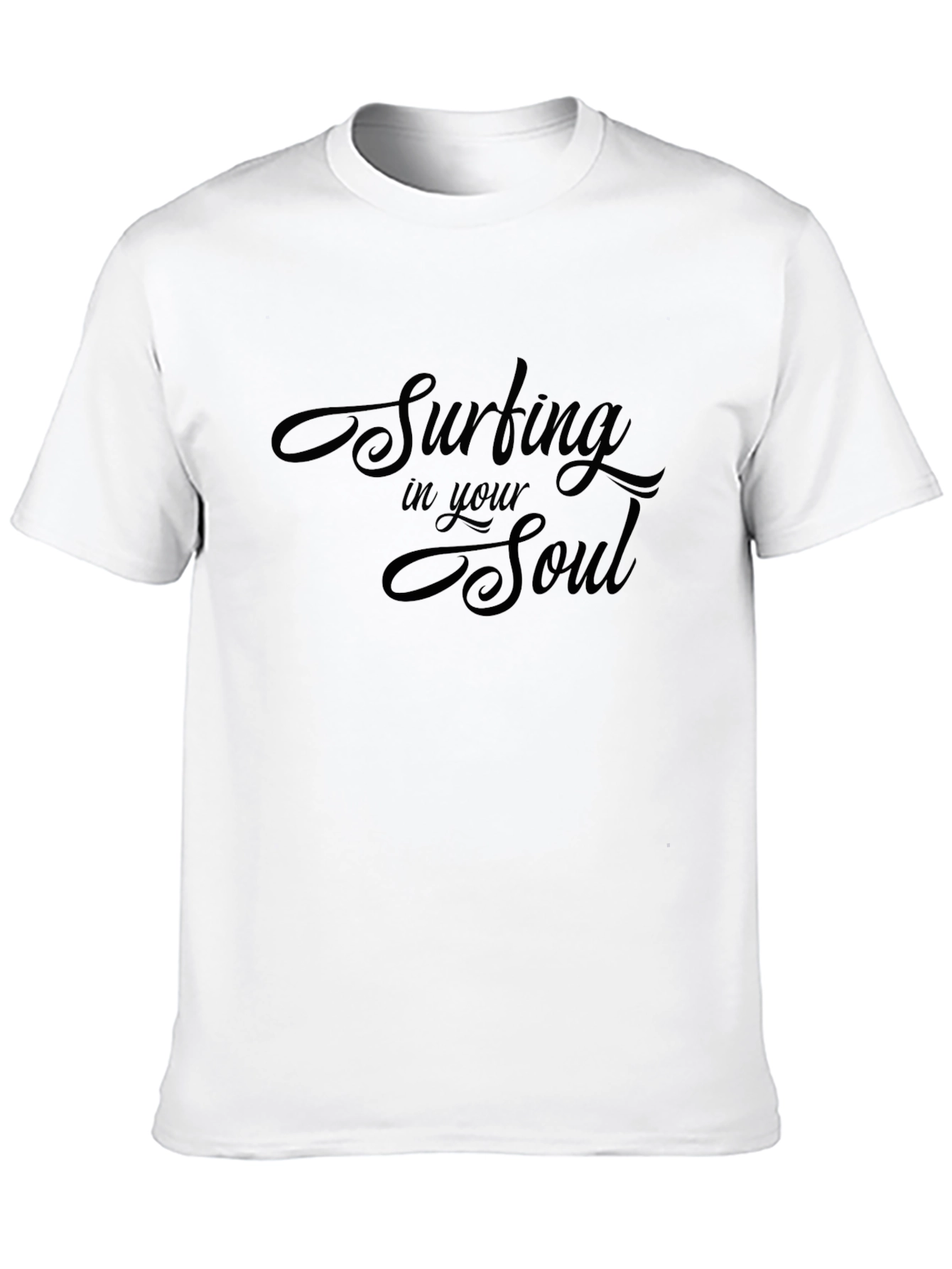 Surfing in your Soul Graphic T-Shirt - Black
