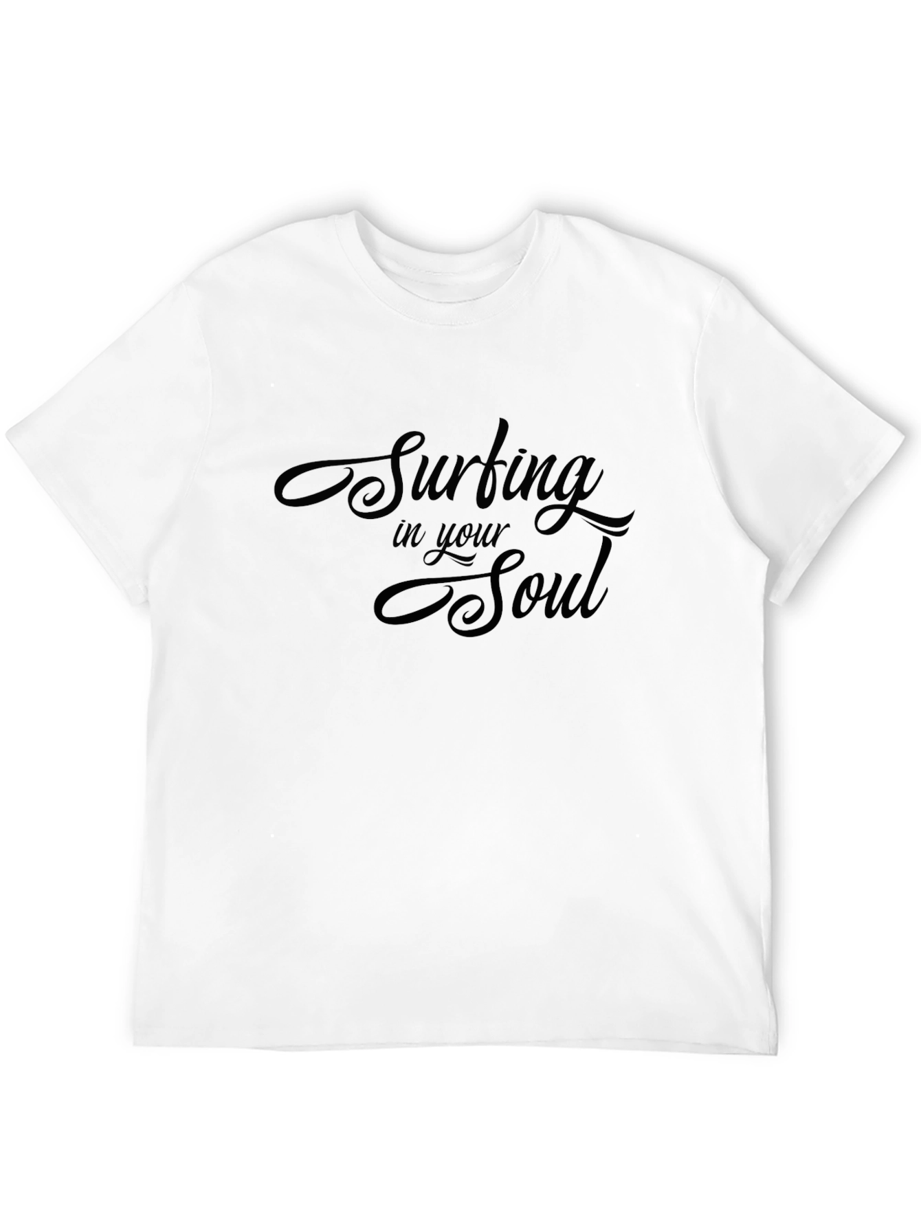 Surfing in your Soul Graphic T-Shirt - Black