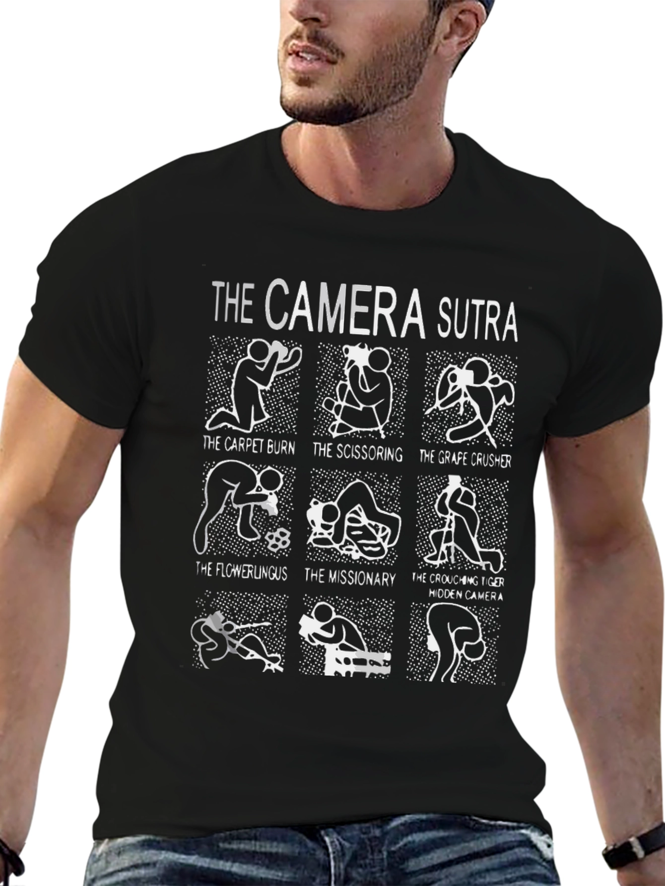 Camera Sutra Graphic T-Shirt - Photography Humor