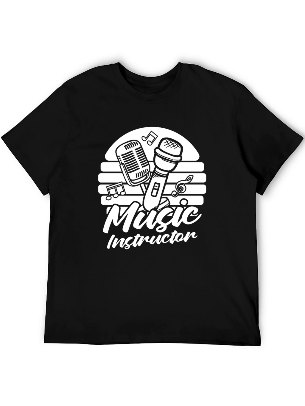 Music Instructor Black Graphic Tee