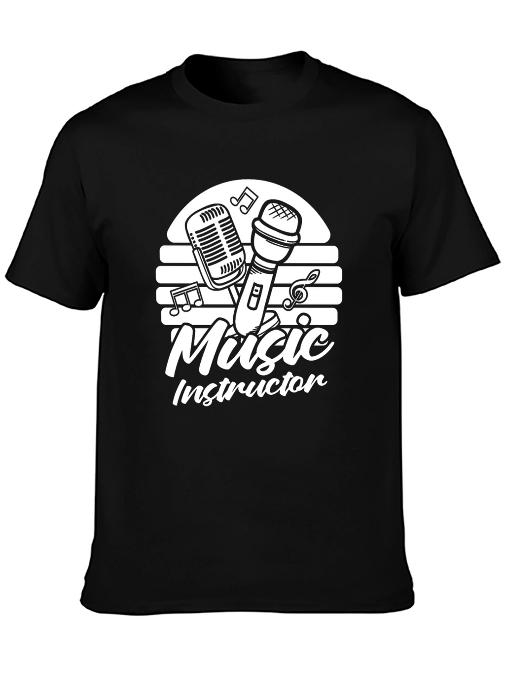 Music Instructor Black Graphic Tee