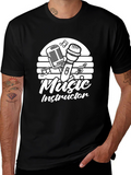 Music Instructor Black Graphic Tee
