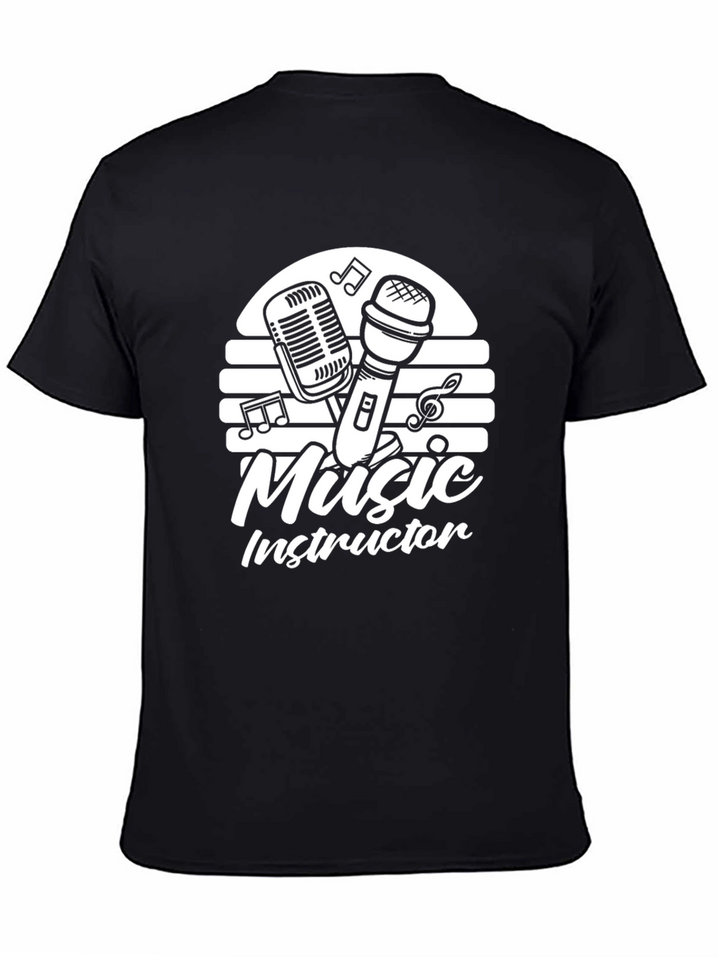 Music Instructor Black Graphic Tee