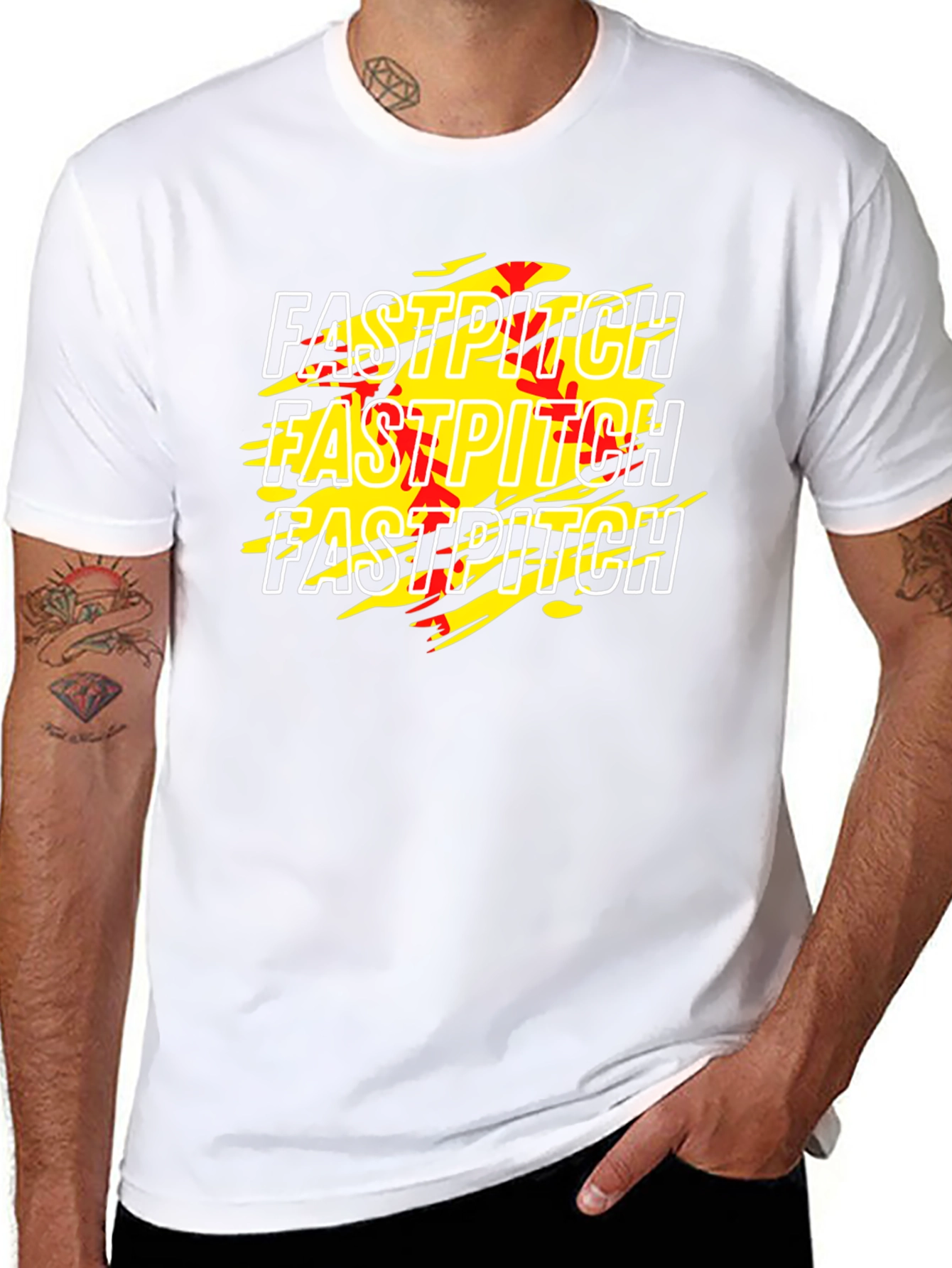 Fastpitch Graphic Tee - Black Cotton T-Shirt
