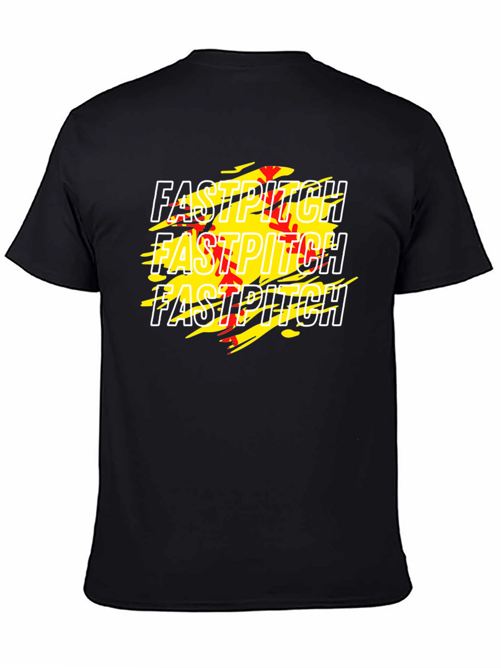 Fastpitch Graphic Tee - Black Cotton T-Shirt