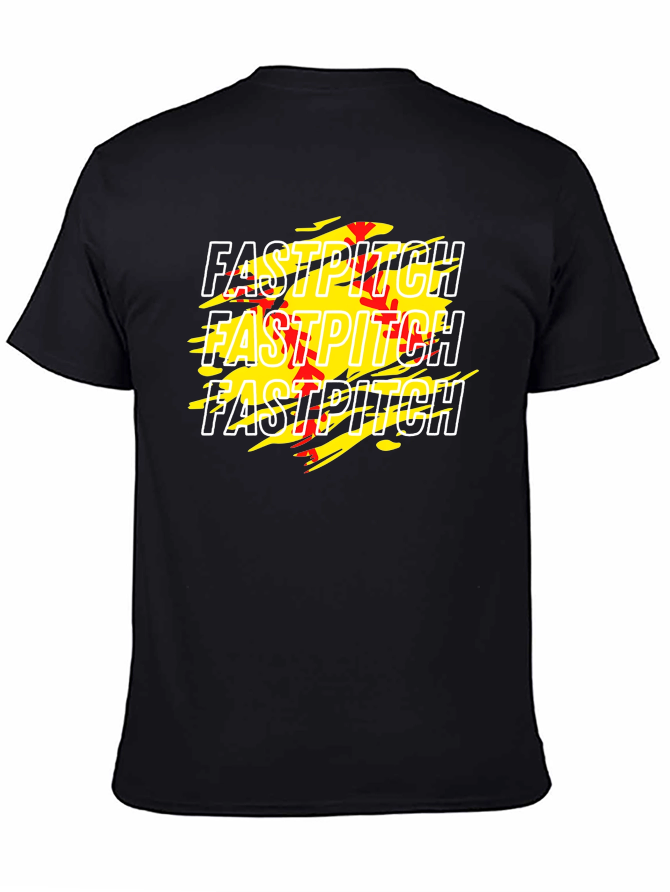 Fastpitch Graphic Tee - Black Cotton T-Shirt