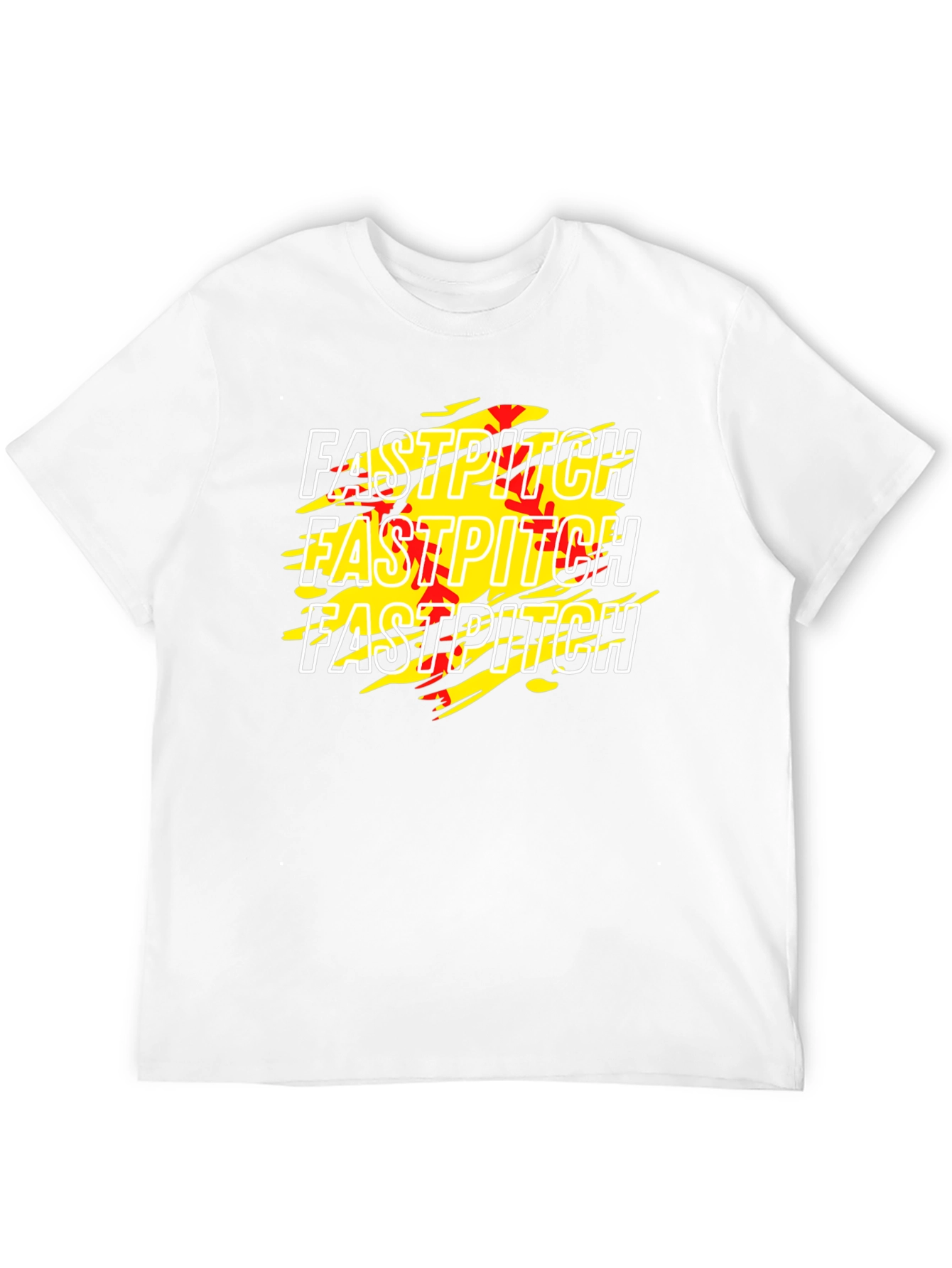 Fastpitch Graphic Tee - Black Cotton T-Shirt