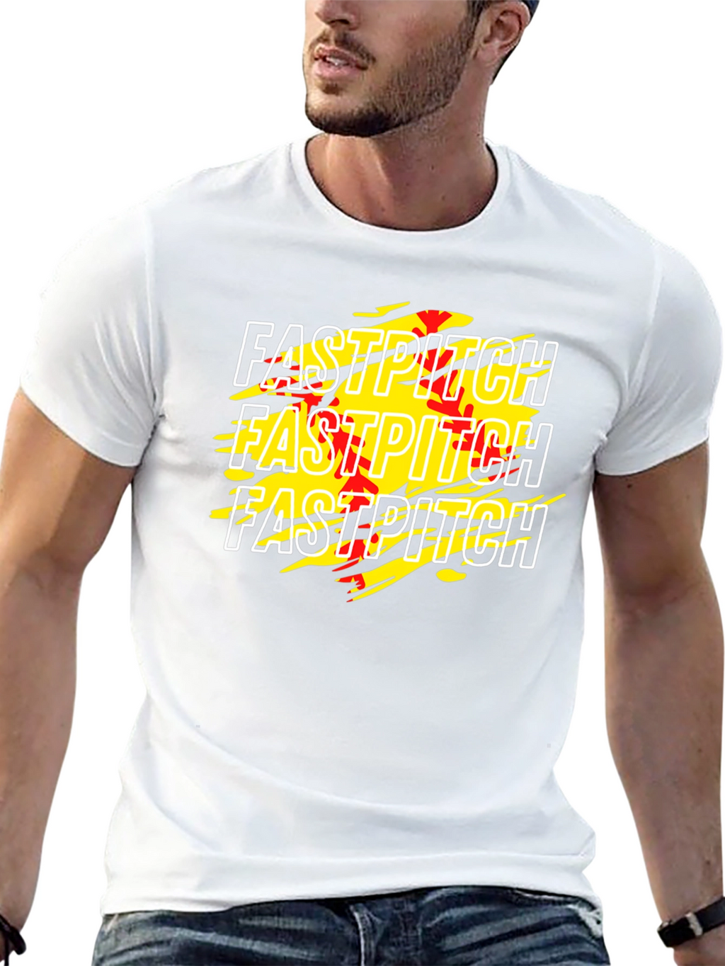 Fastpitch Graphic Tee - Black Cotton T-Shirt
