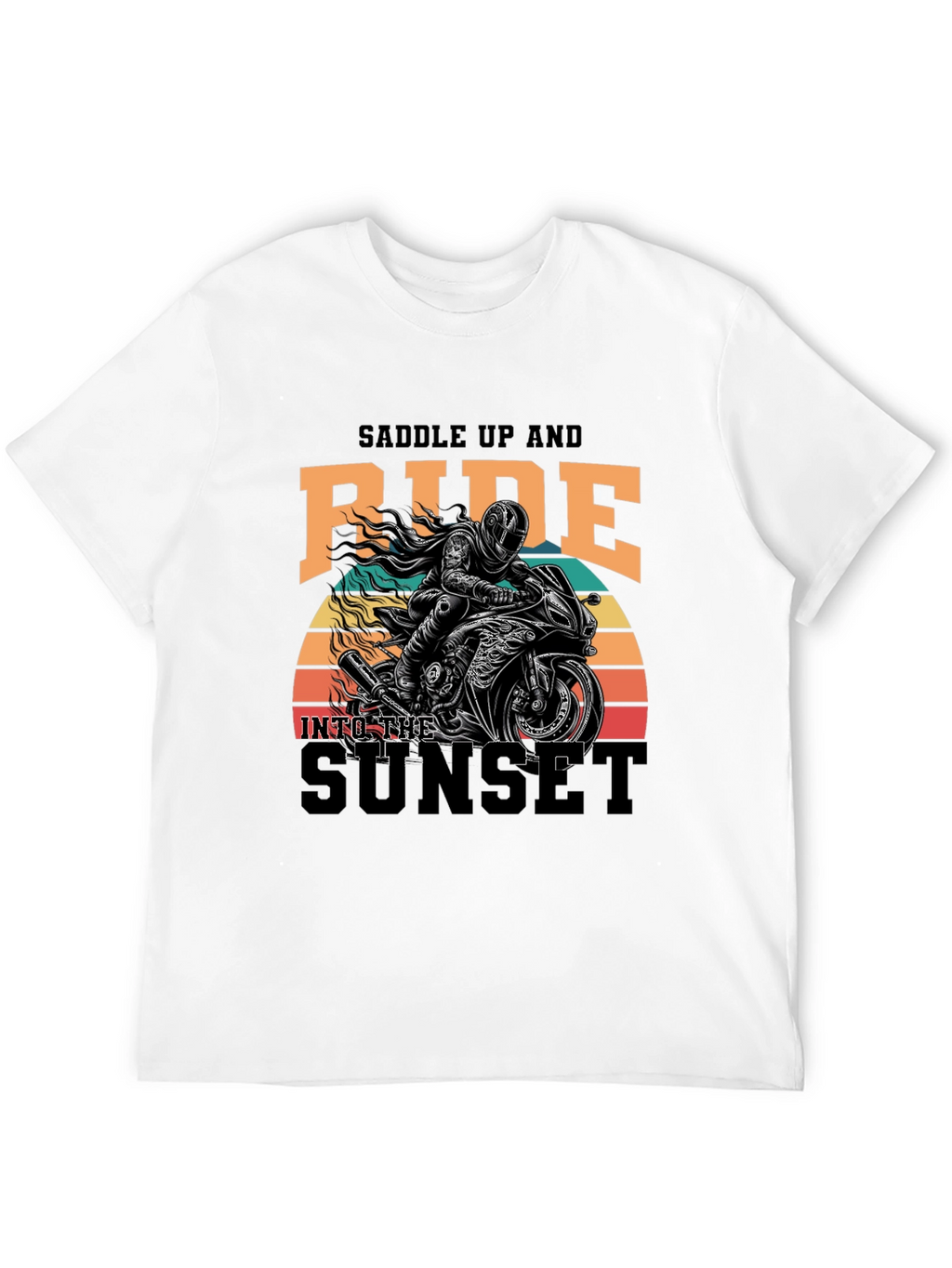 Saddle Up & Ride Biker T-Shirt
