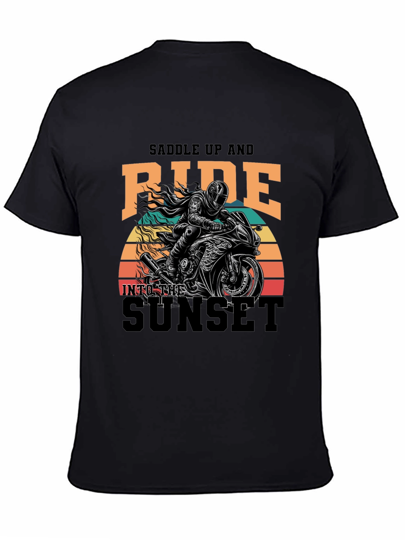 Saddle Up & Ride Biker T-Shirt