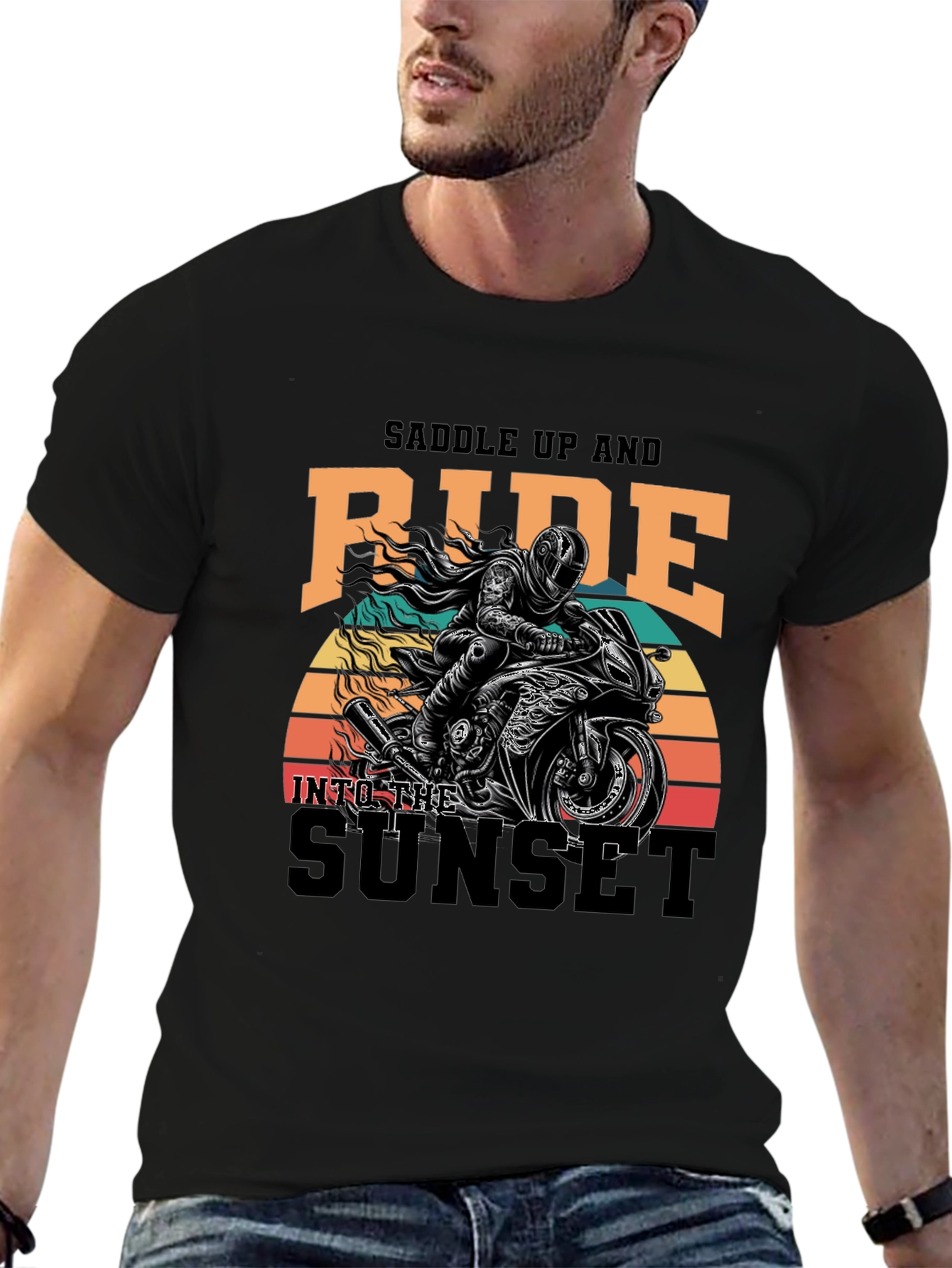 Saddle Up & Ride Biker T-Shirt