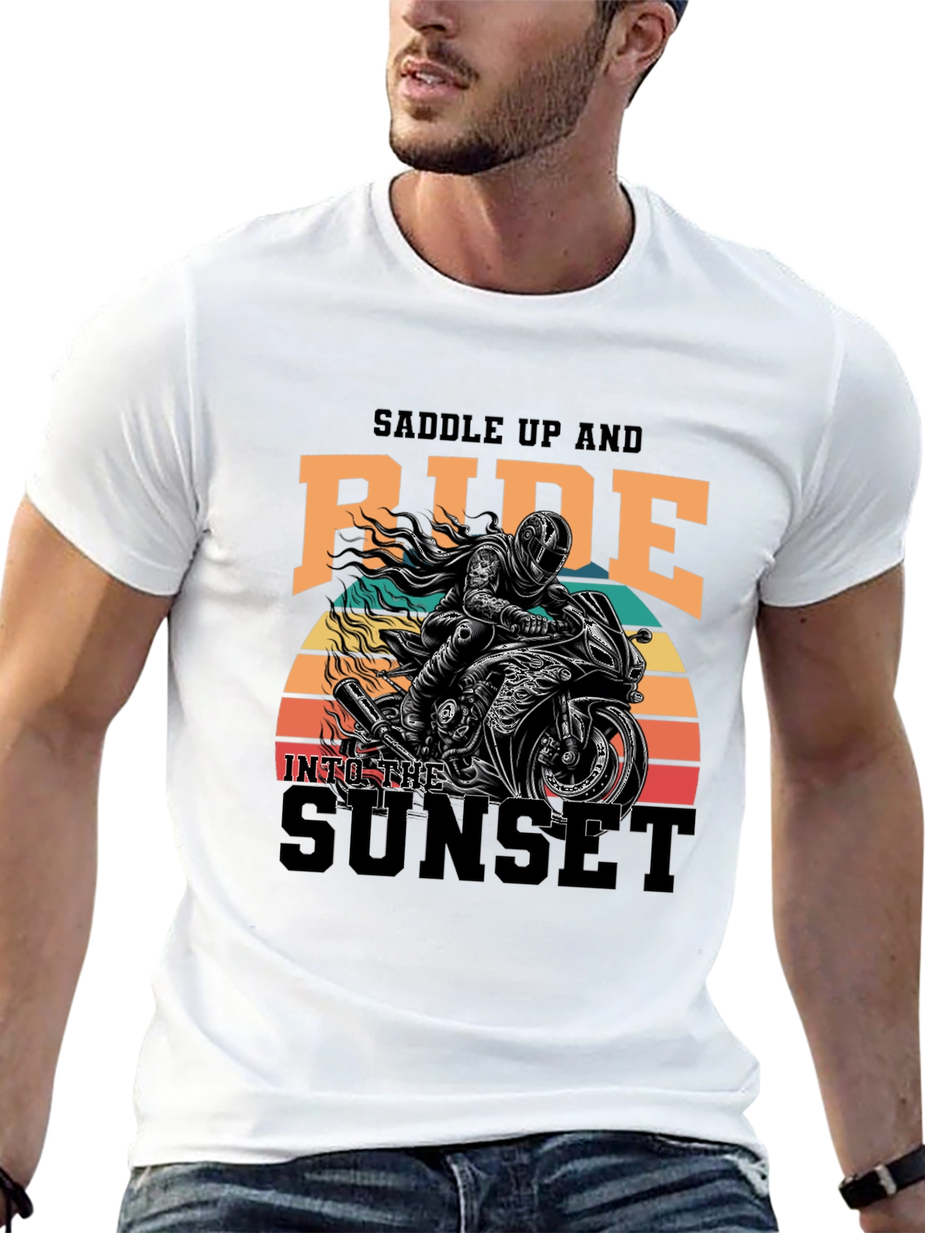 Saddle Up & Ride Biker T-Shirt