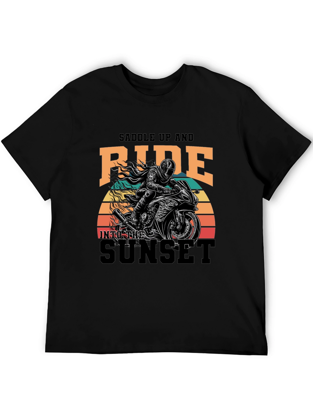 Saddle Up & Ride Biker T-Shirt