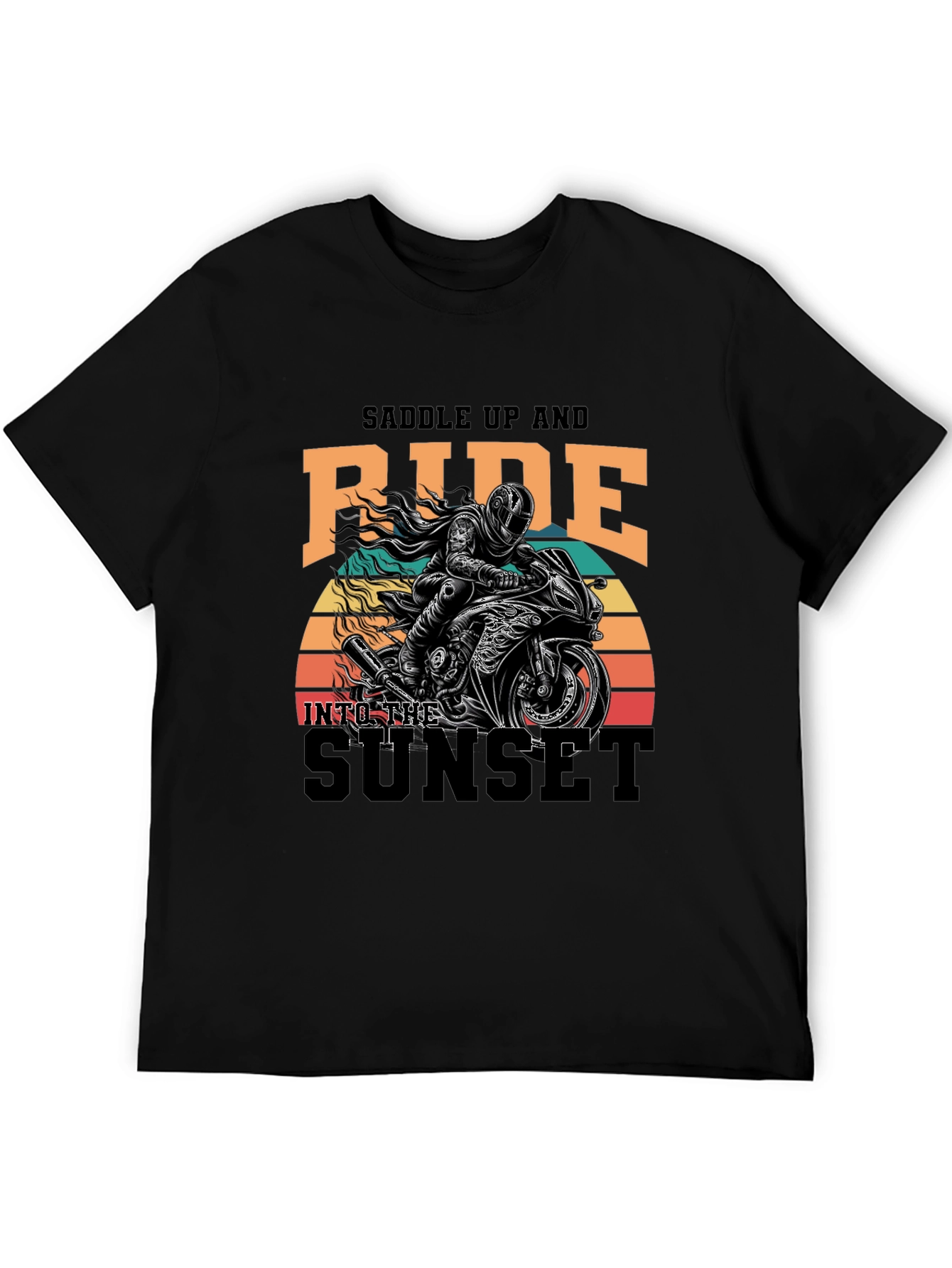 Saddle Up & Ride Biker T-Shirt