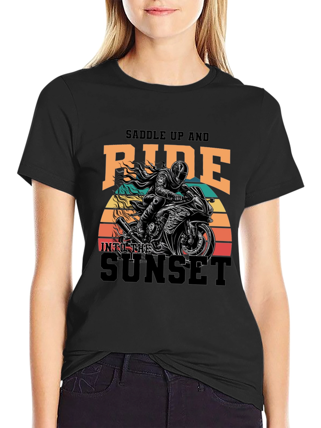 Saddle Up & Ride Biker T-Shirt
