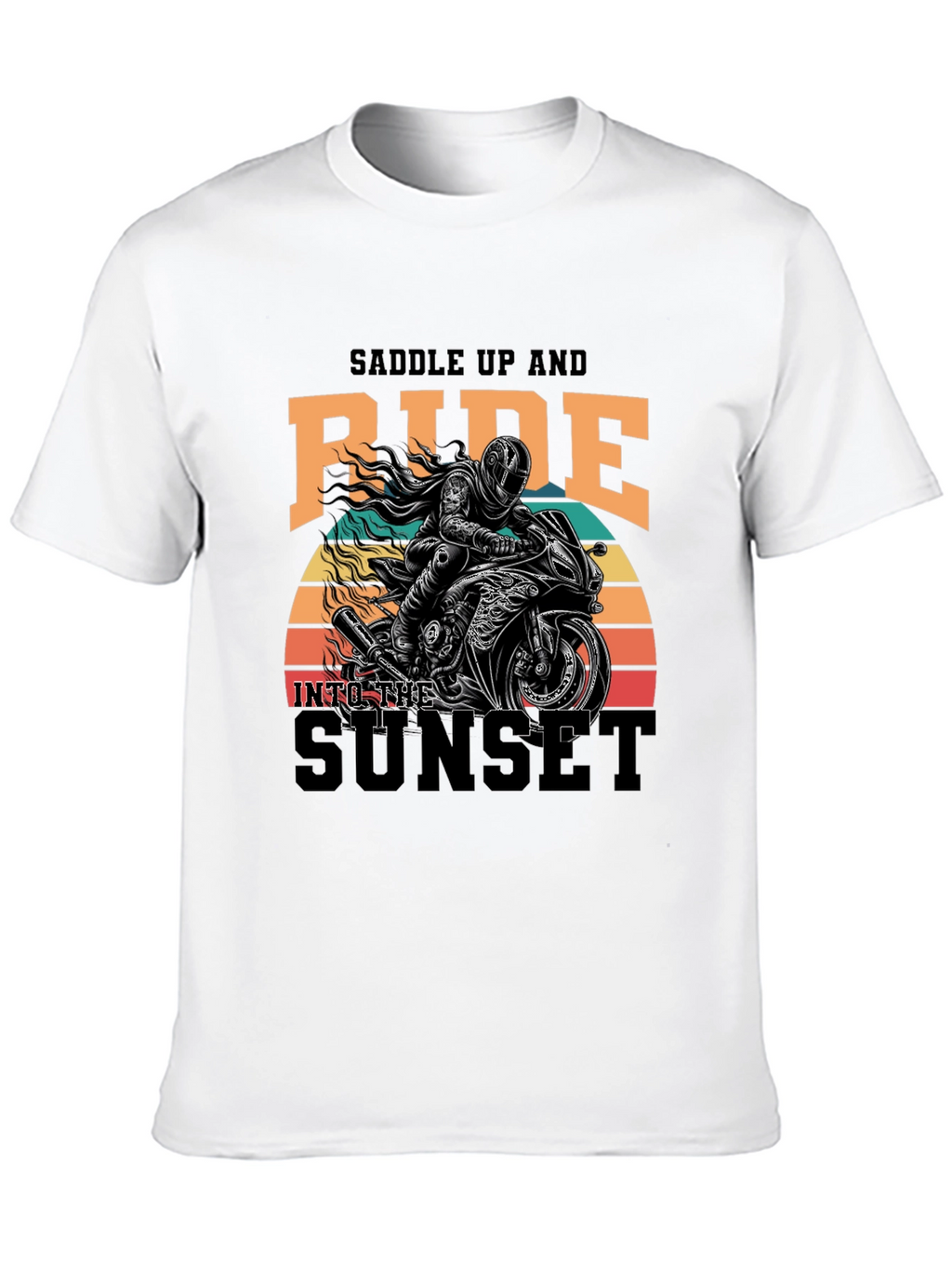 Saddle Up & Ride Biker T-Shirt