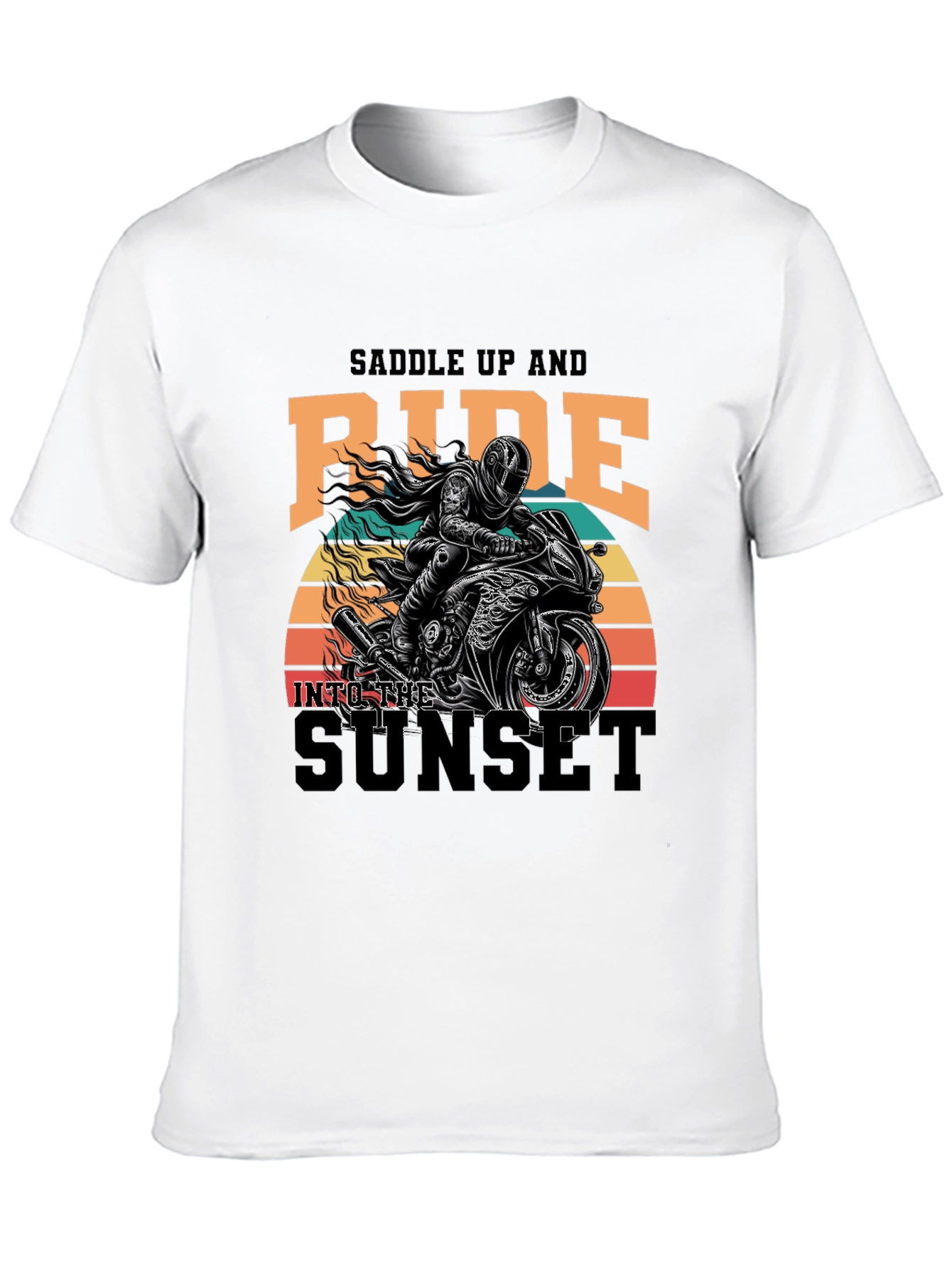 Saddle Up & Ride Biker T-Shirt