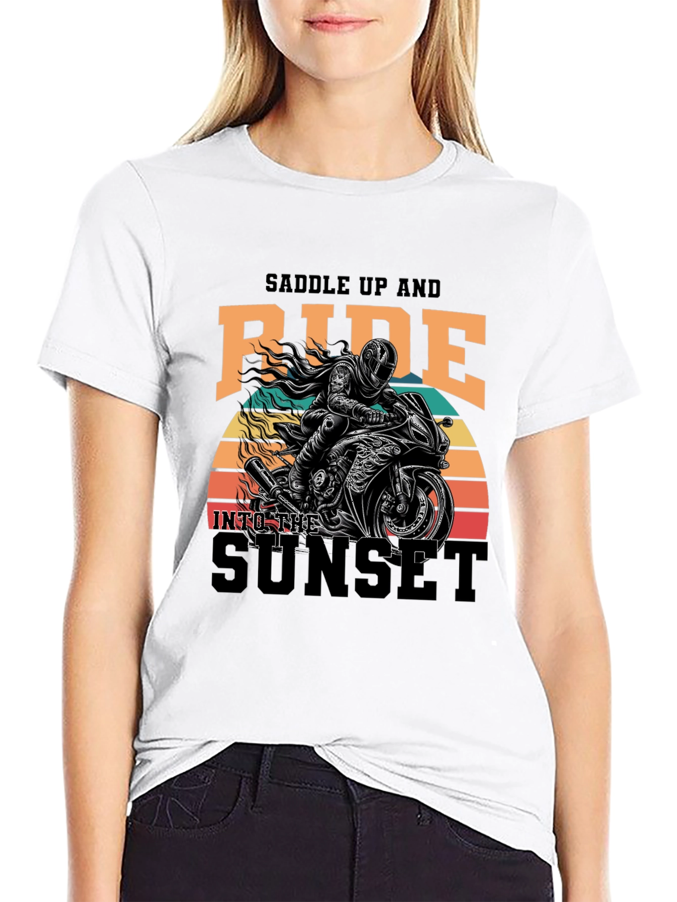 Saddle Up & Ride Biker T-Shirt