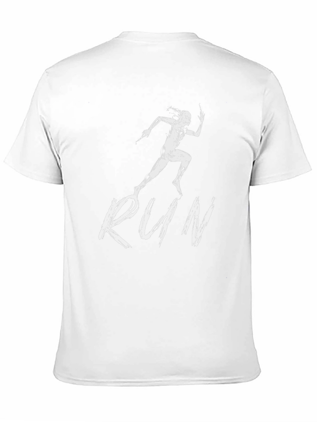 Mens Black RUN Graphic Tee