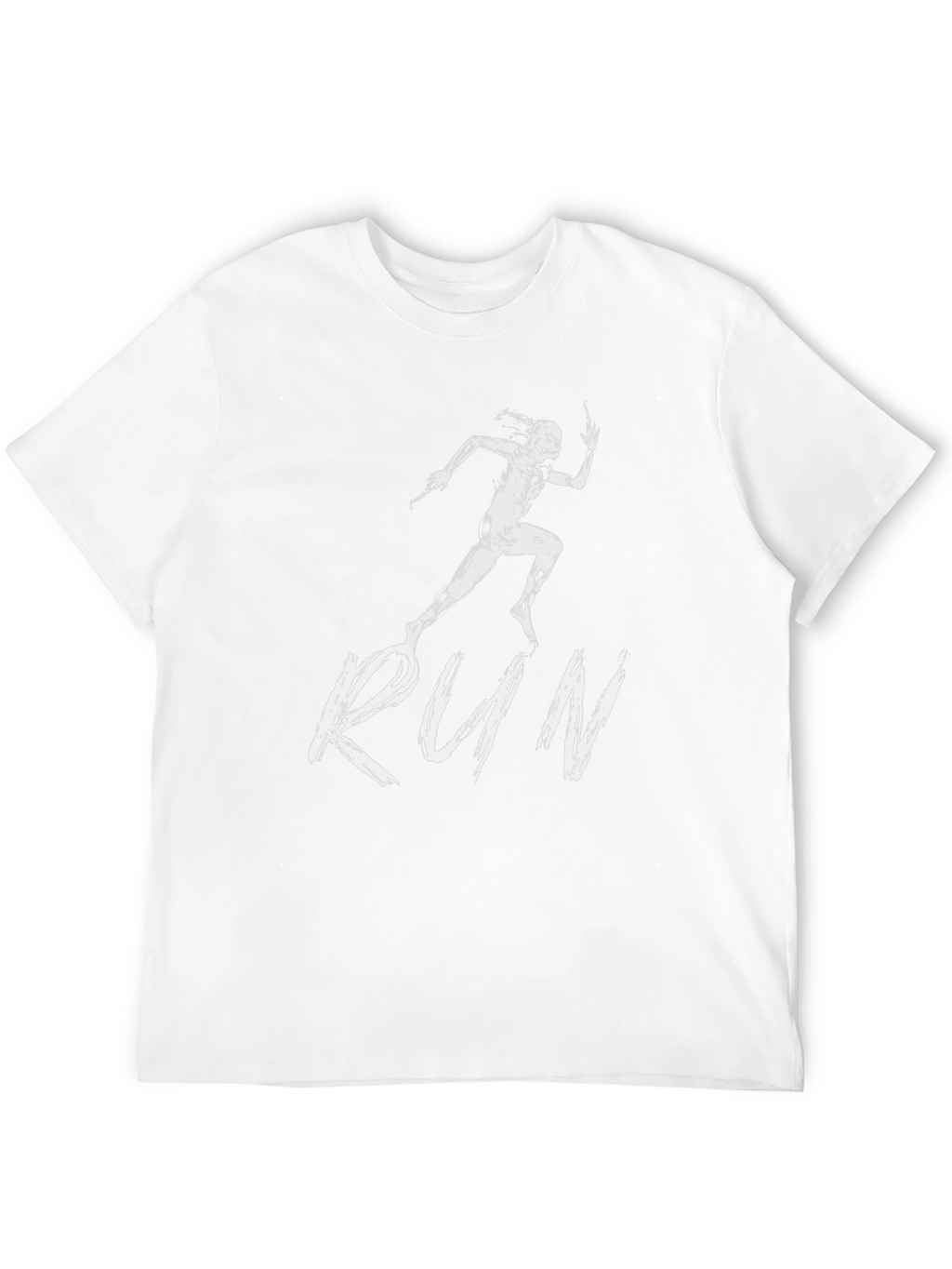 Mens Black RUN Graphic Tee