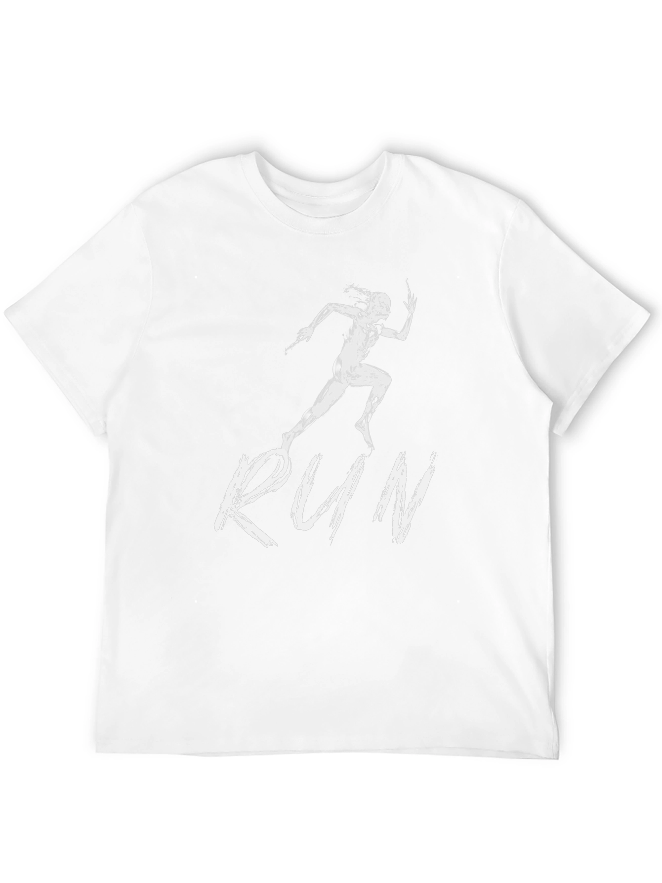 Mens Black RUN Graphic Tee
