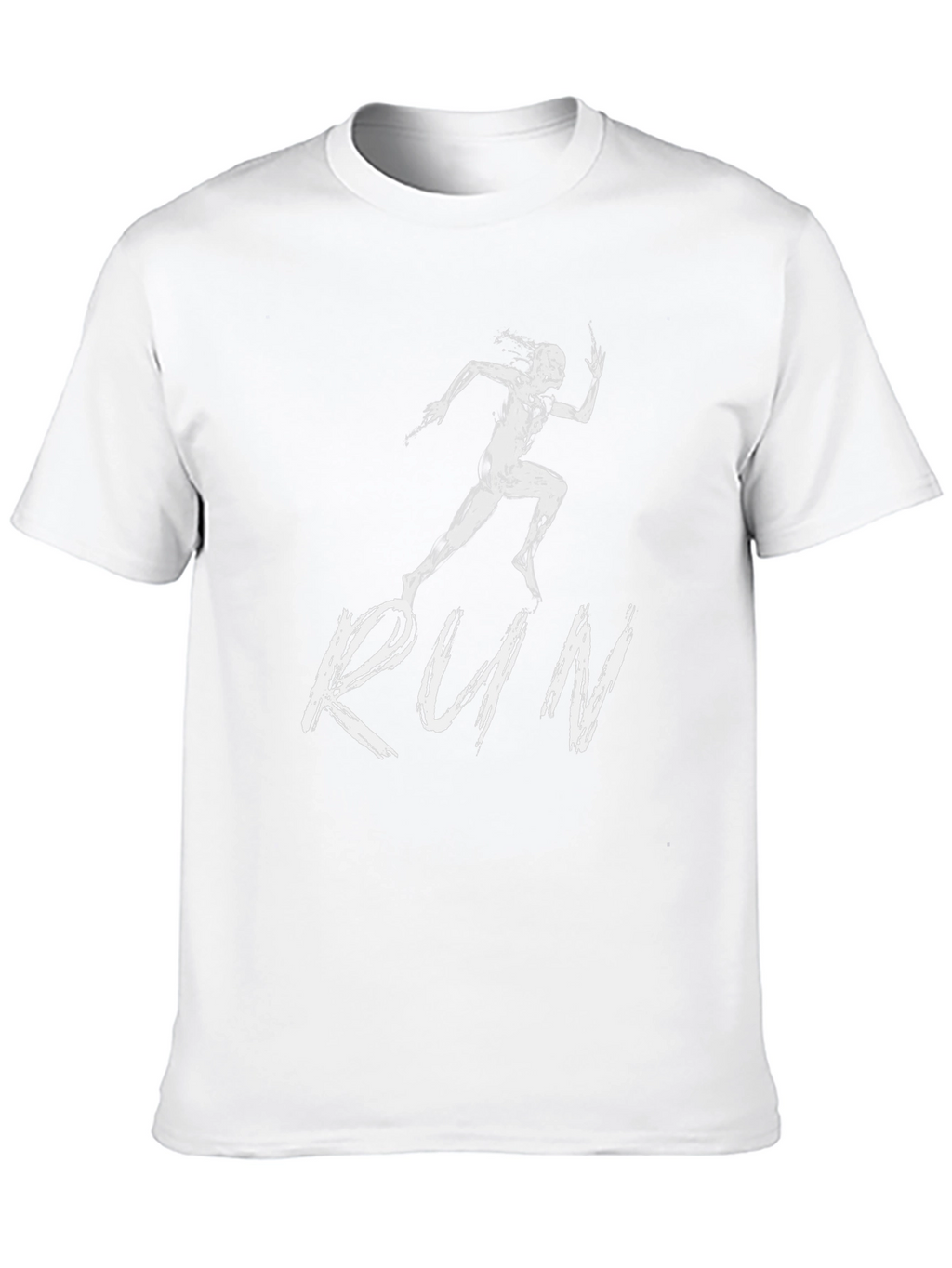 Mens Black RUN Graphic Tee