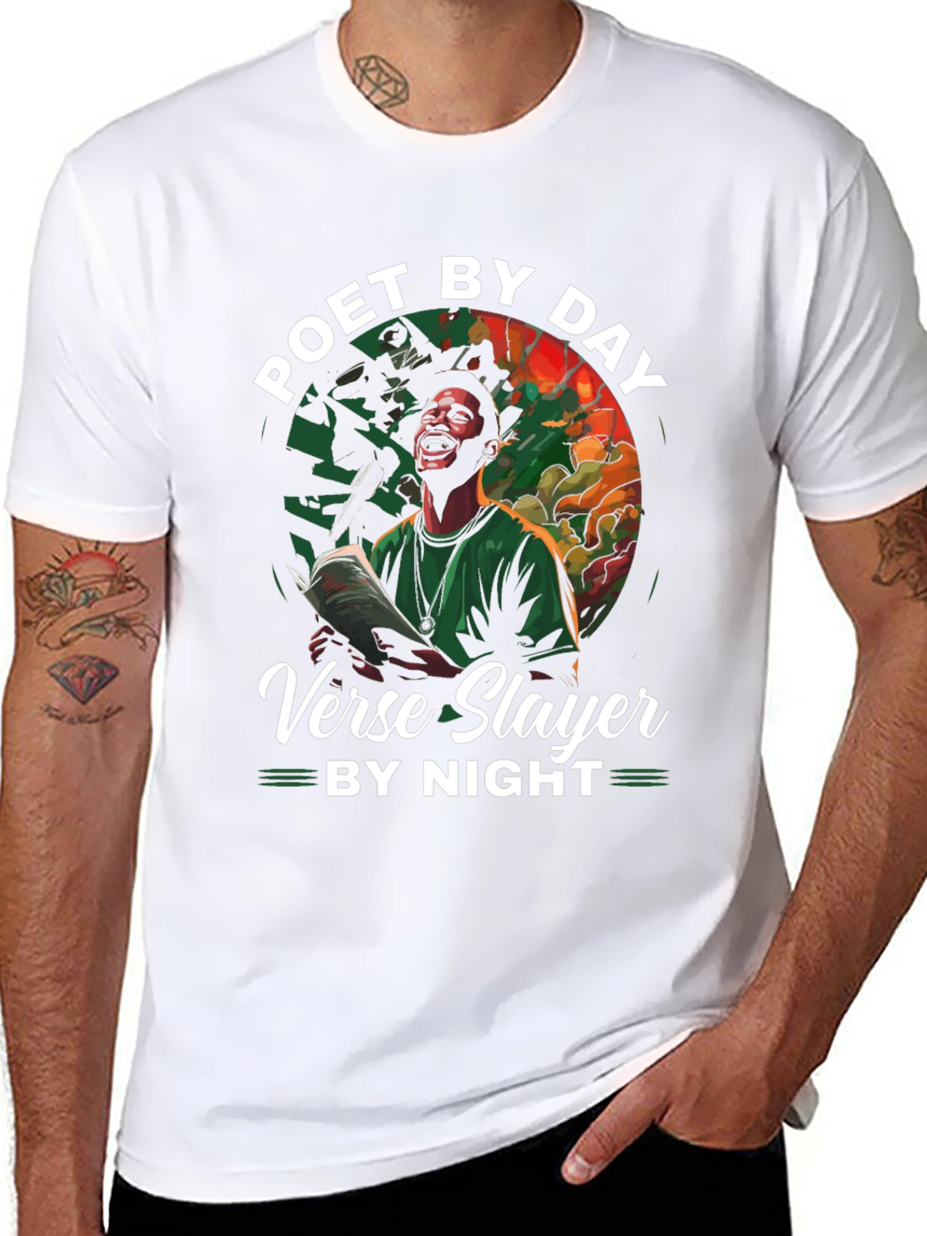 Poet by Day Verse Slayer by Night Graphic Tee