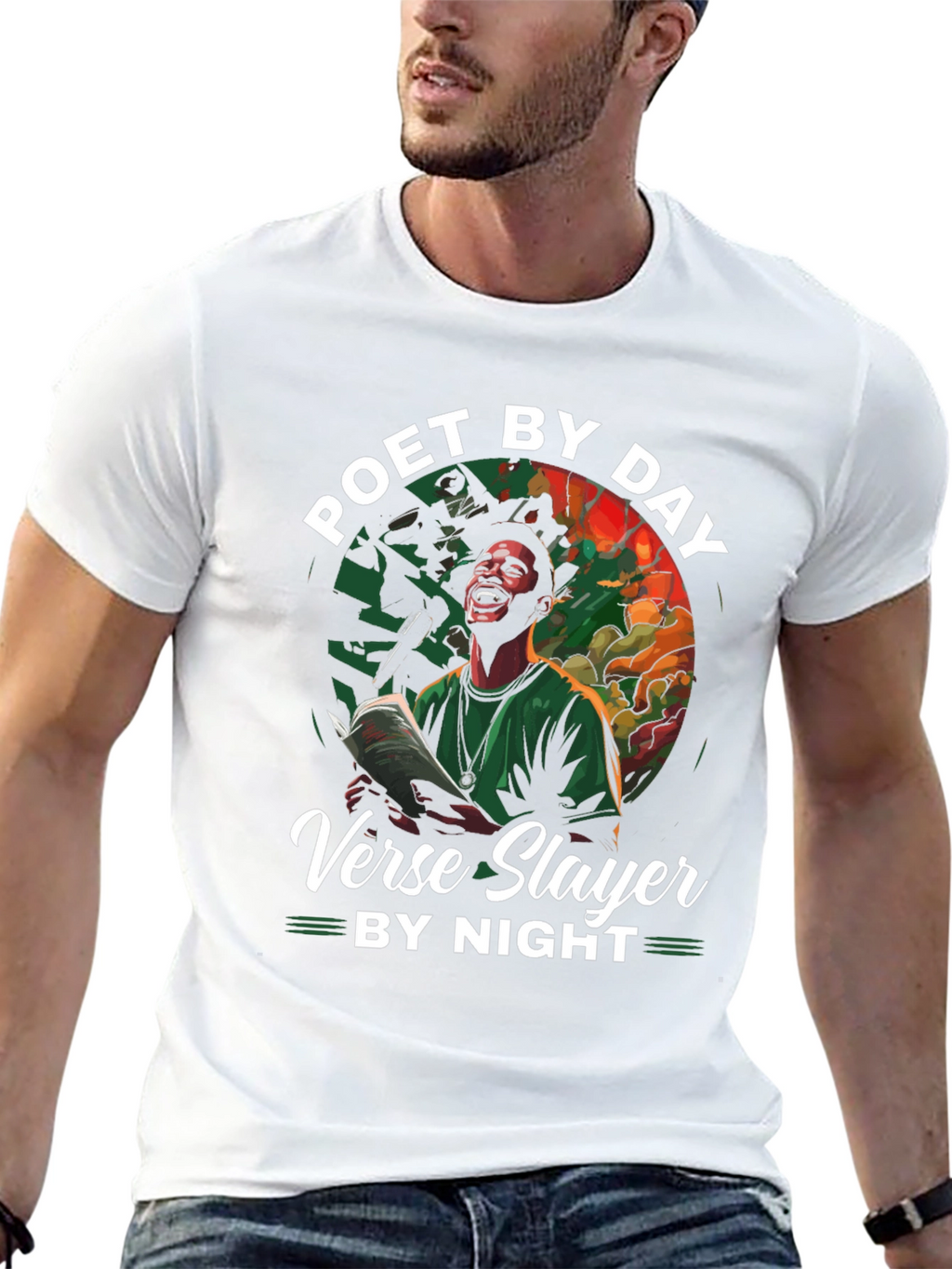Poet by Day Verse Slayer by Night Graphic Tee