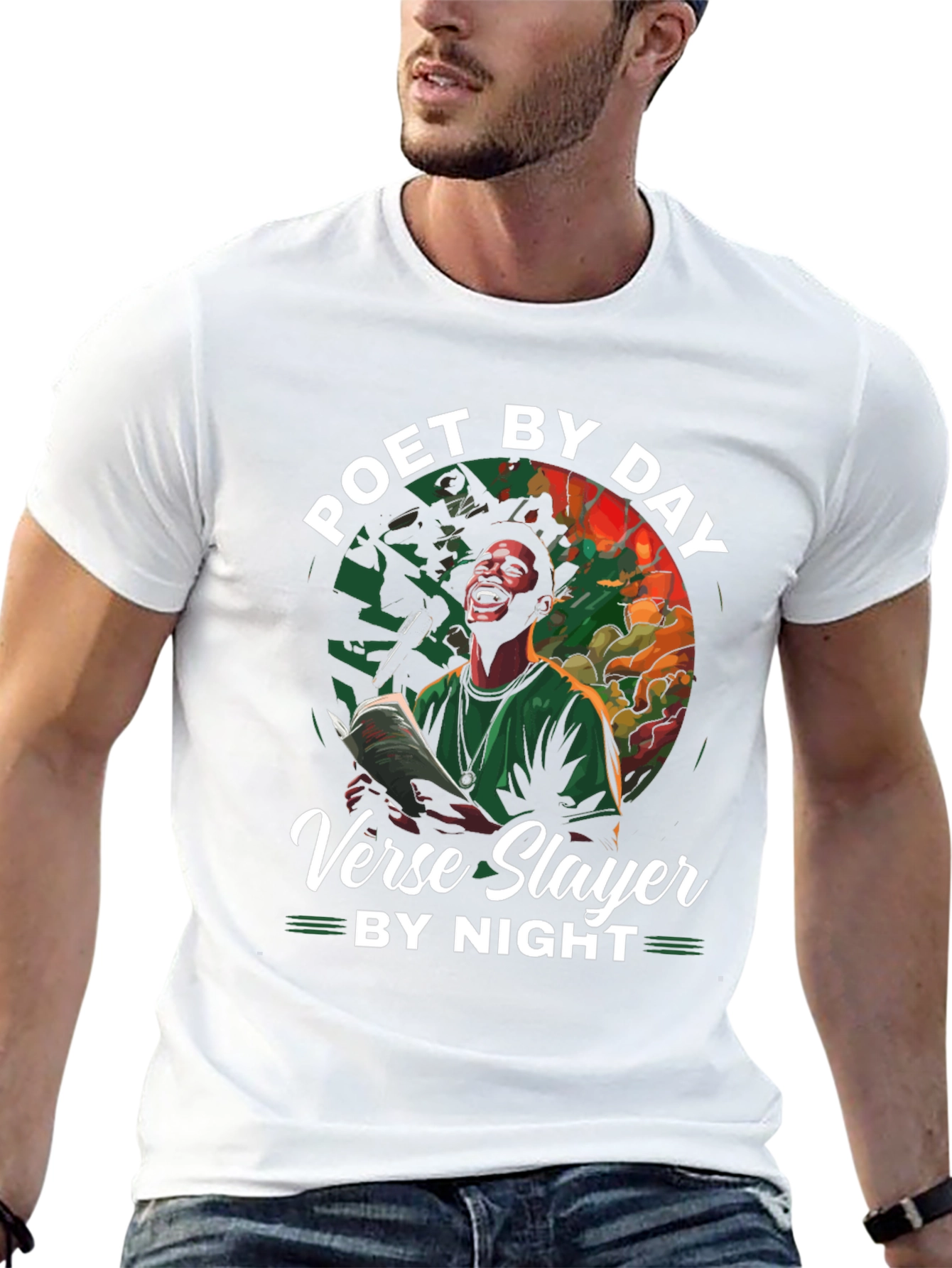 Poet by Day Verse Slayer by Night Graphic Tee