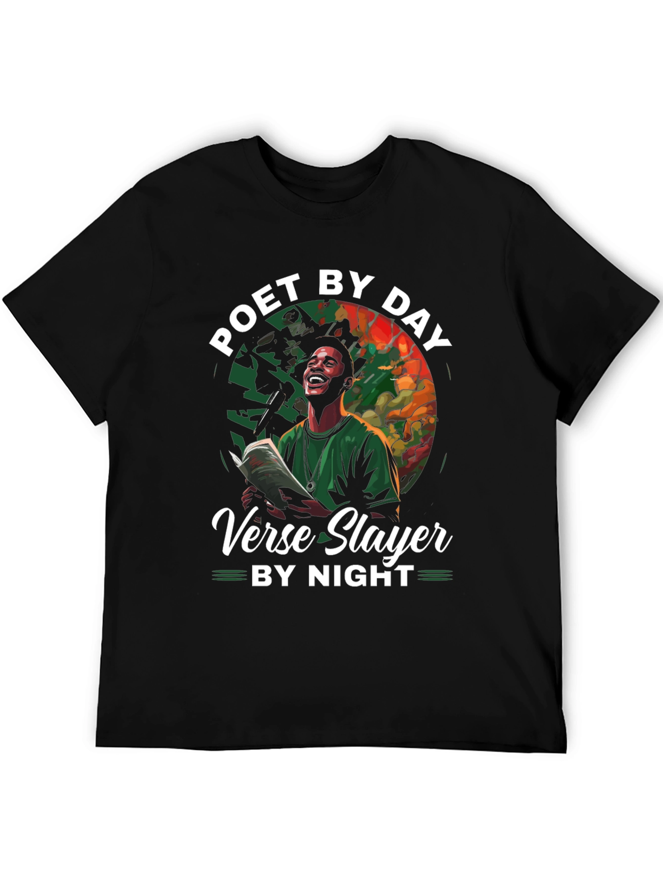 Poet by Day Verse Slayer by Night Graphic Tee